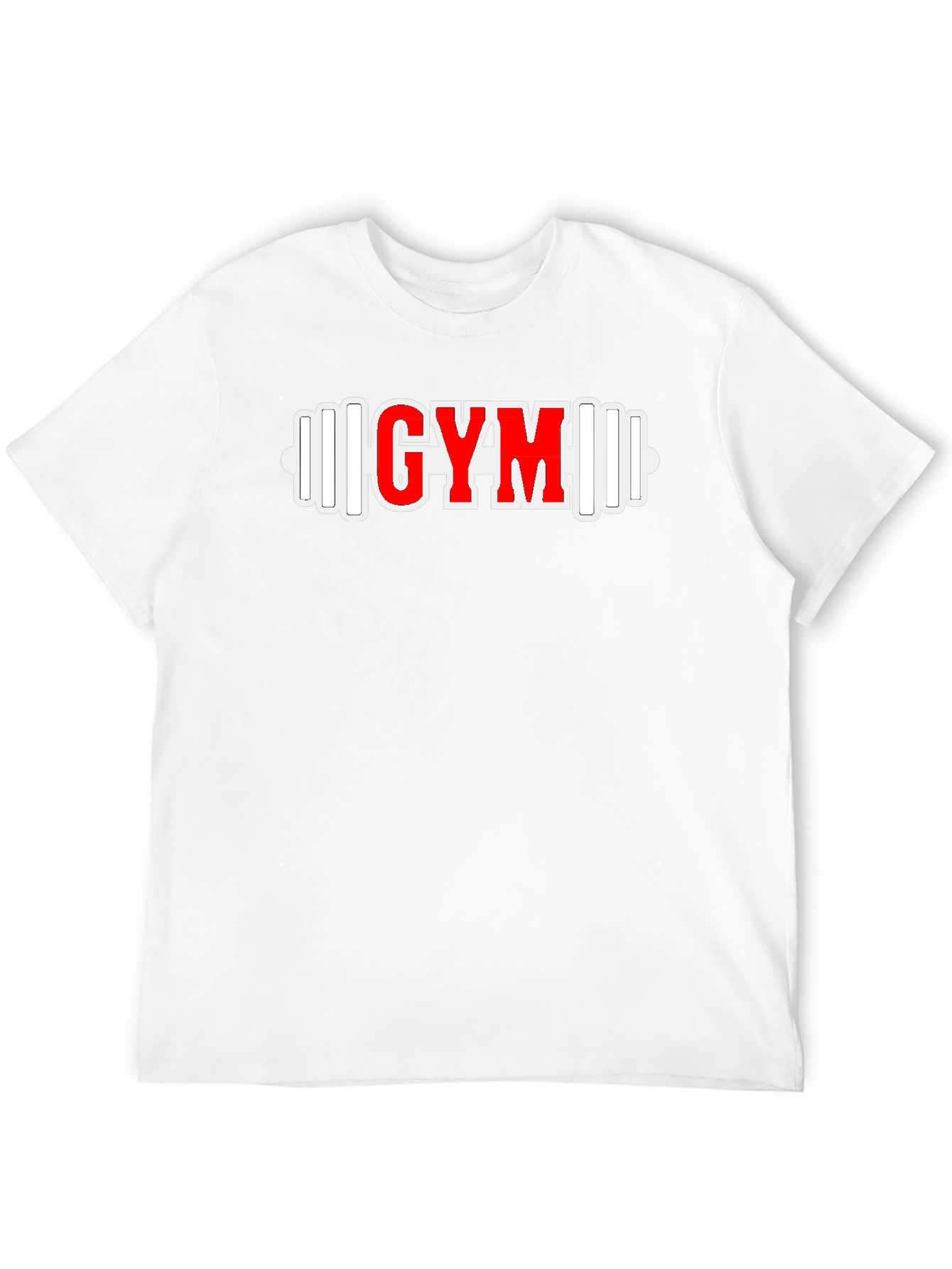 GYM Barbell Graphic Tee - Black Fitness Shirt