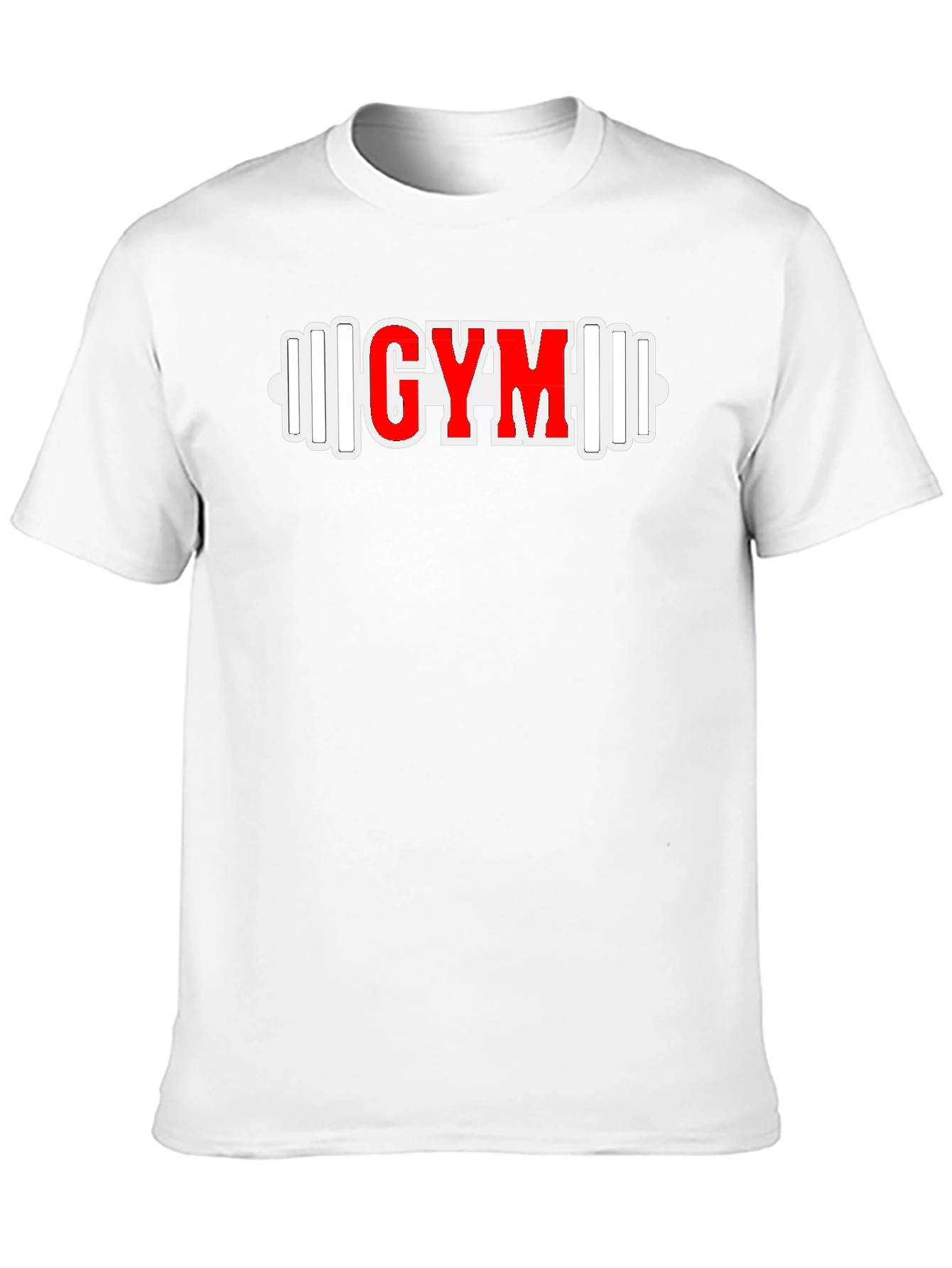 GYM Barbell Graphic Tee - Black Fitness Shirt