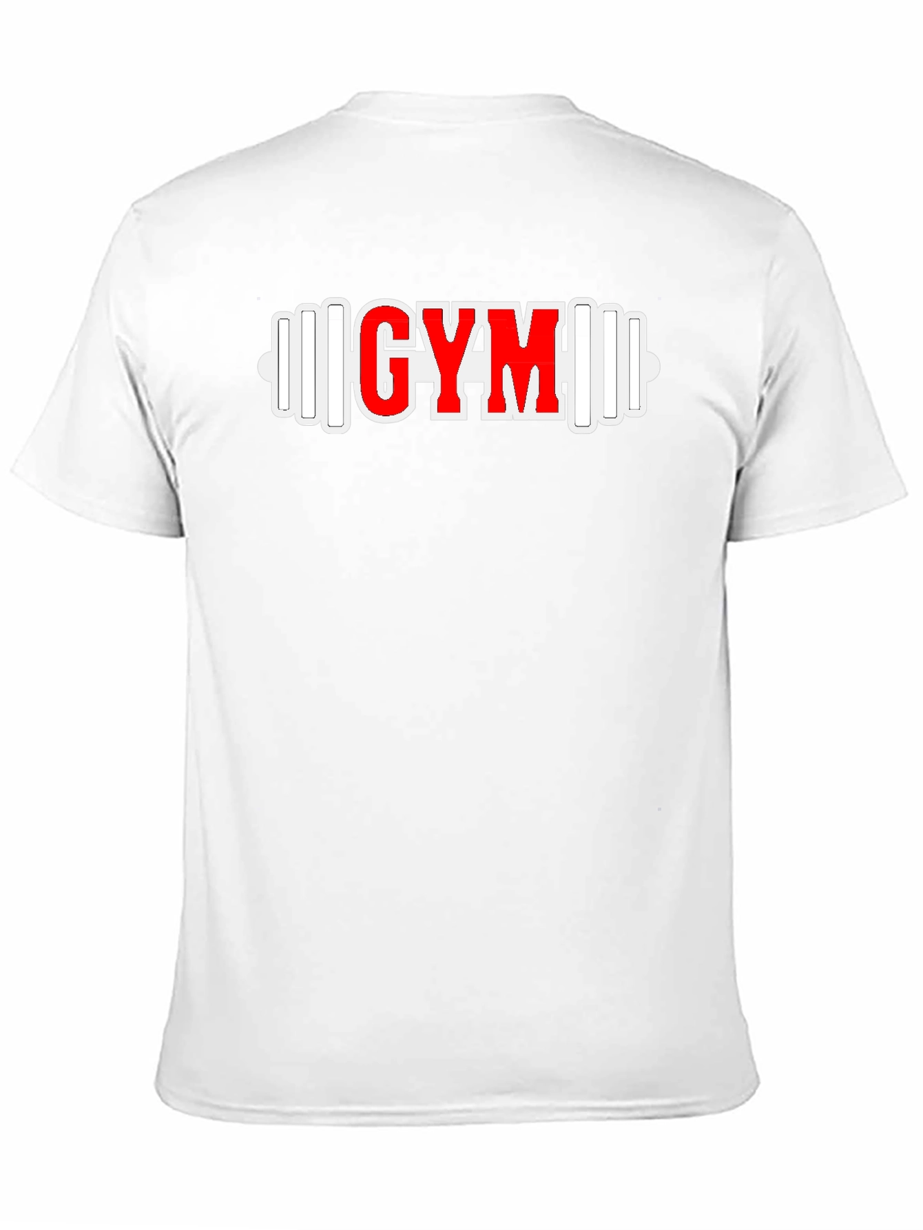 GYM Barbell Graphic Tee - Black Fitness Shirt