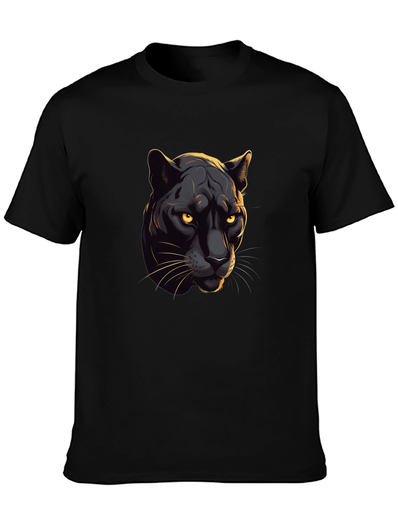 Black Panther Graphic Tee - Cool Cat Design