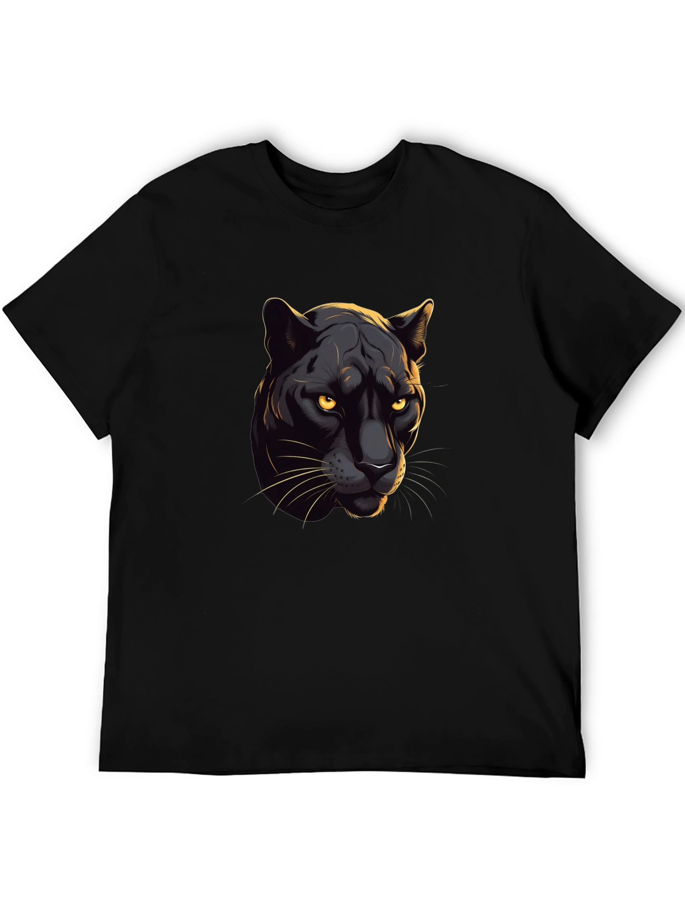 Black Panther Graphic Tee - Cool Cat Design