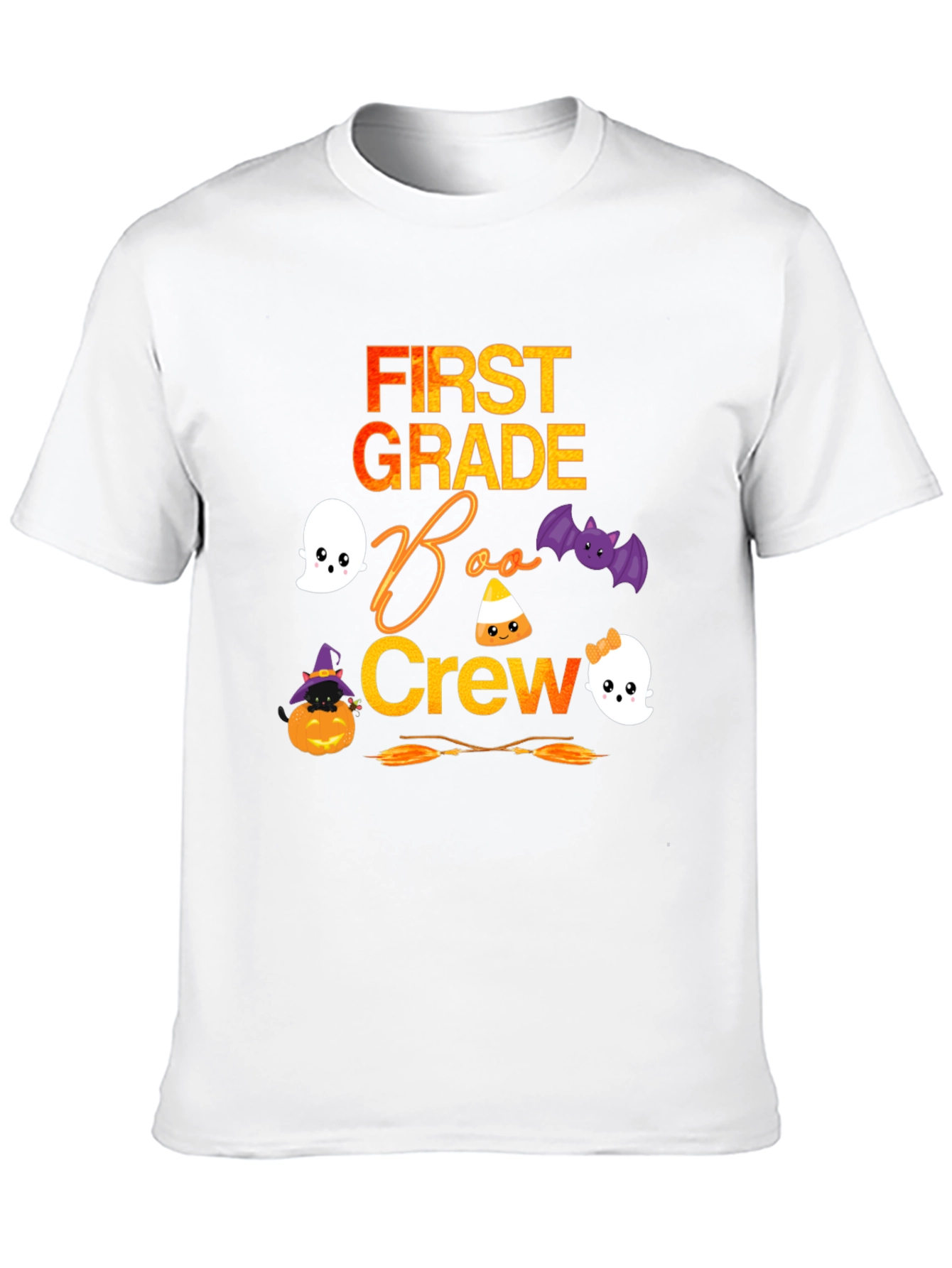 First Grade Boo Crew Halloween T-Shirt