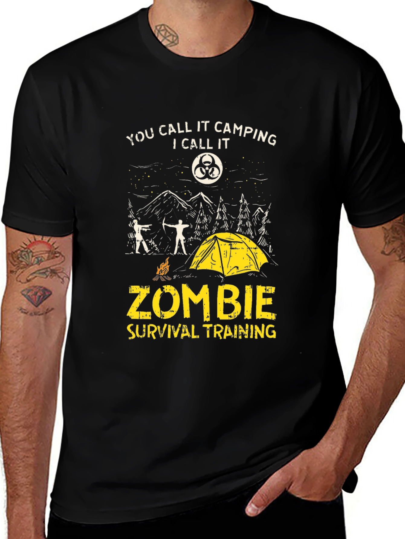 Zombie Survival Training Graphic Tee