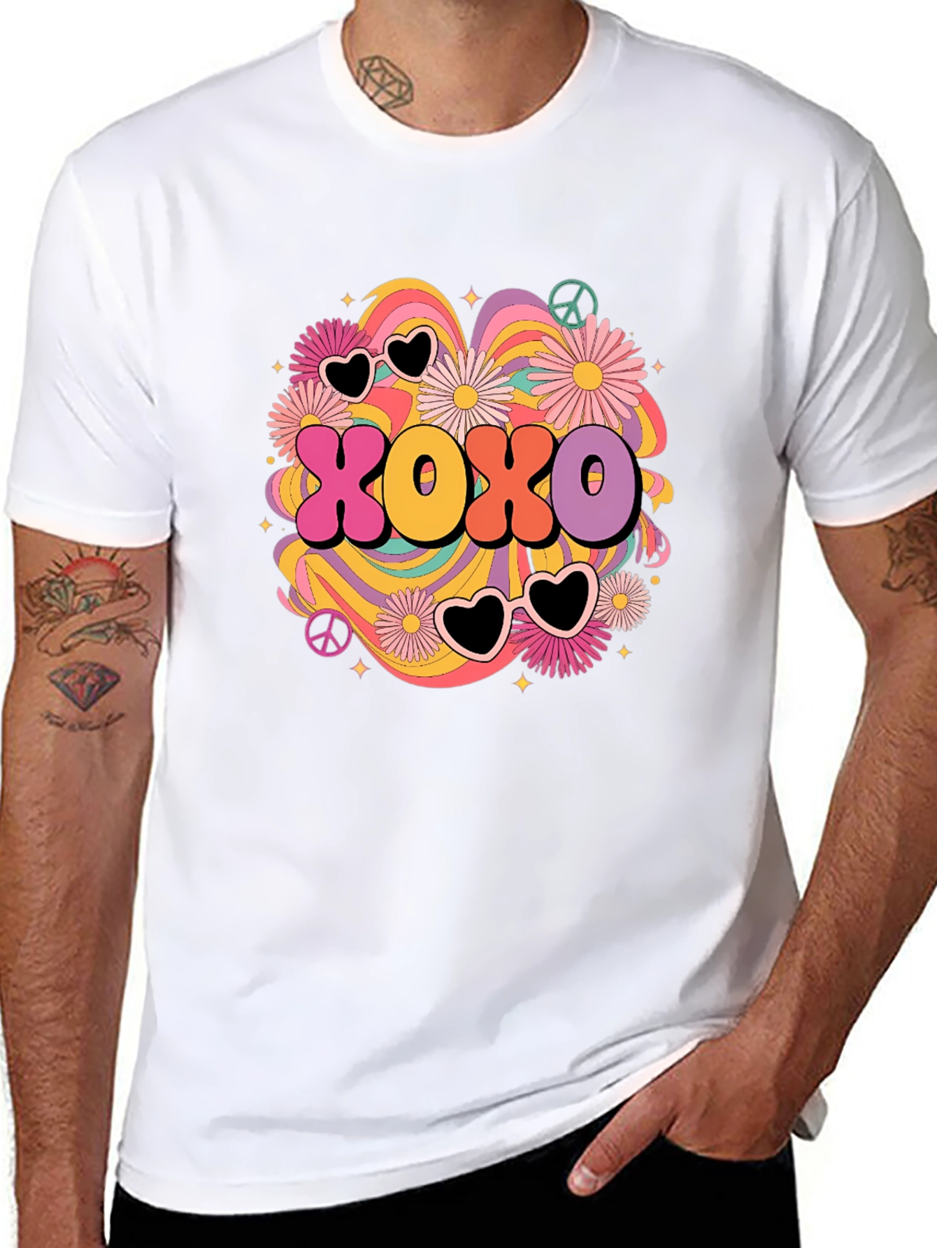 XOXO Retro Graphic Tee - Hugs & Kisses T-Shirt