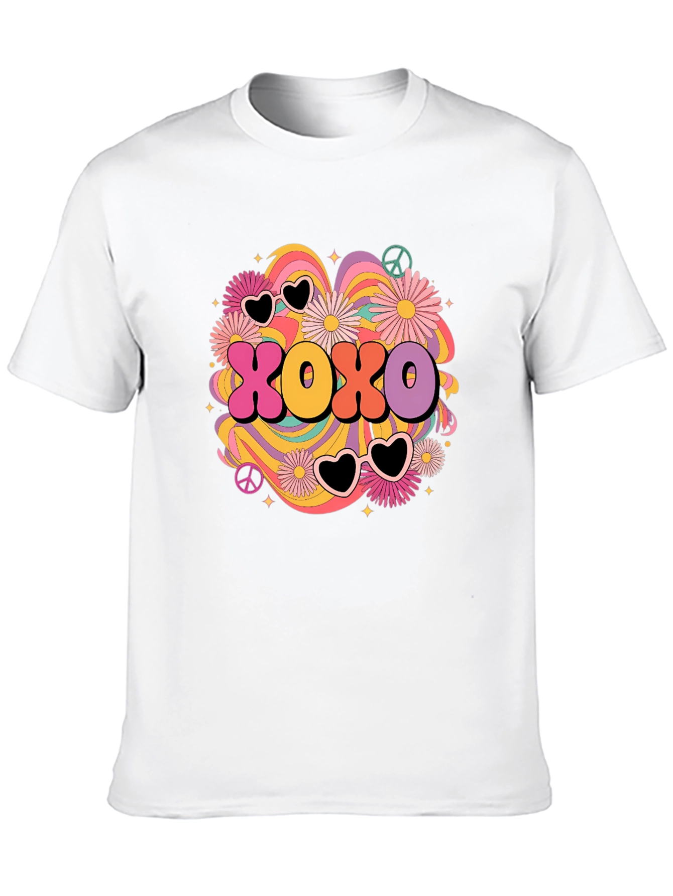 XOXO Retro Graphic Tee - Hugs & Kisses T-Shirt