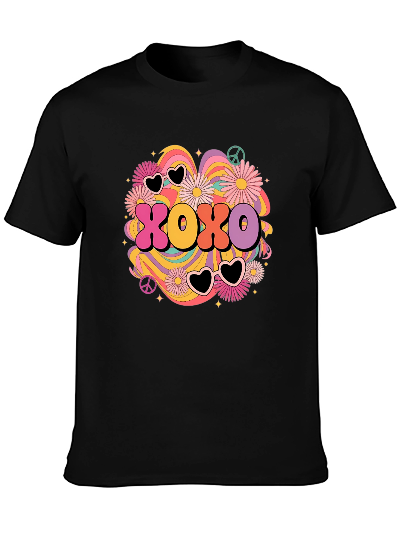 XOXO Retro Graphic Tee - Hugs & Kisses T-Shirt