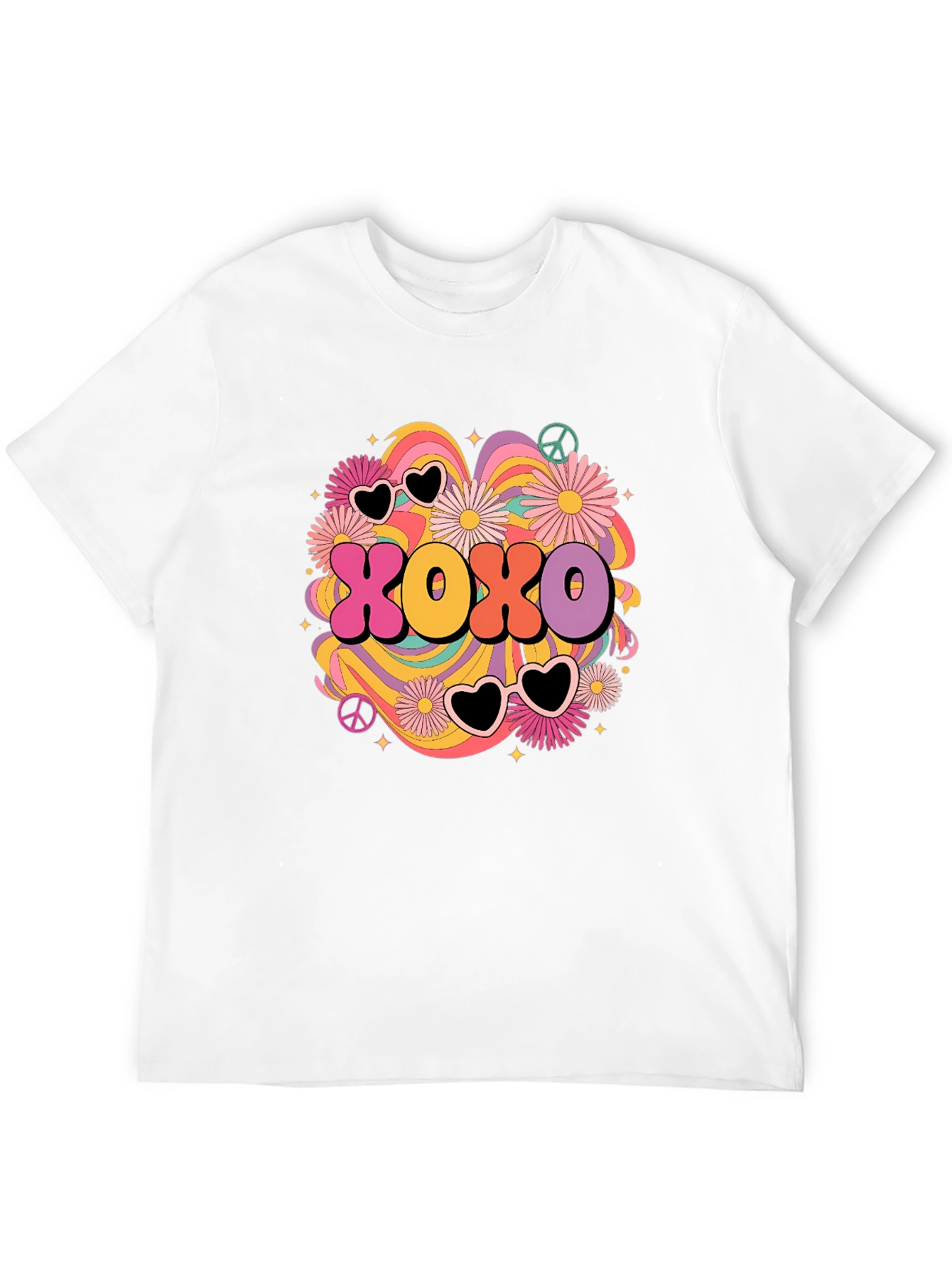 XOXO Retro Graphic Tee - Hugs & Kisses T-Shirt