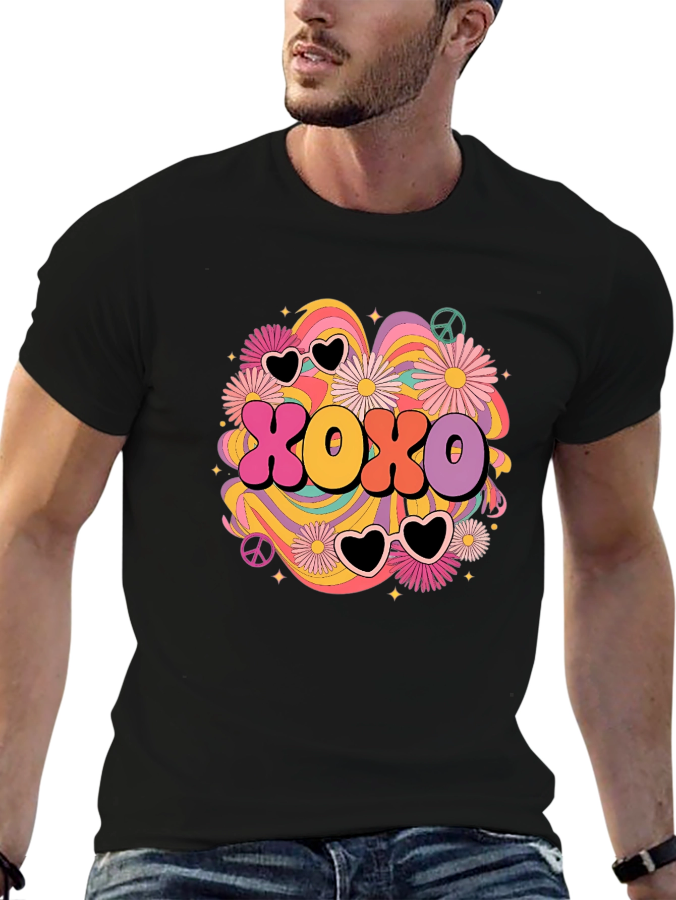 XOXO Retro Graphic Tee - Hugs & Kisses T-Shirt