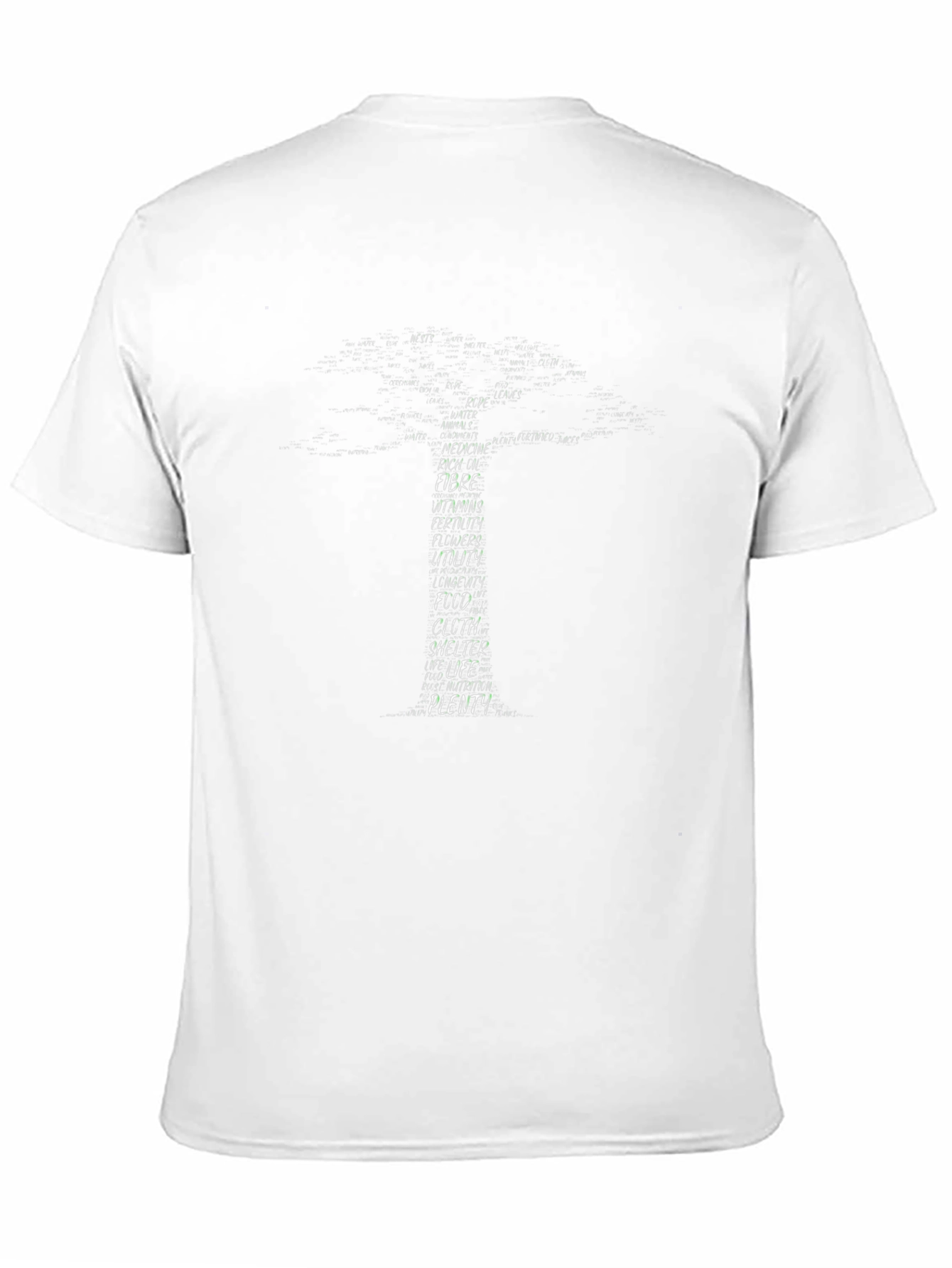 Text Tree Black T-Shirt