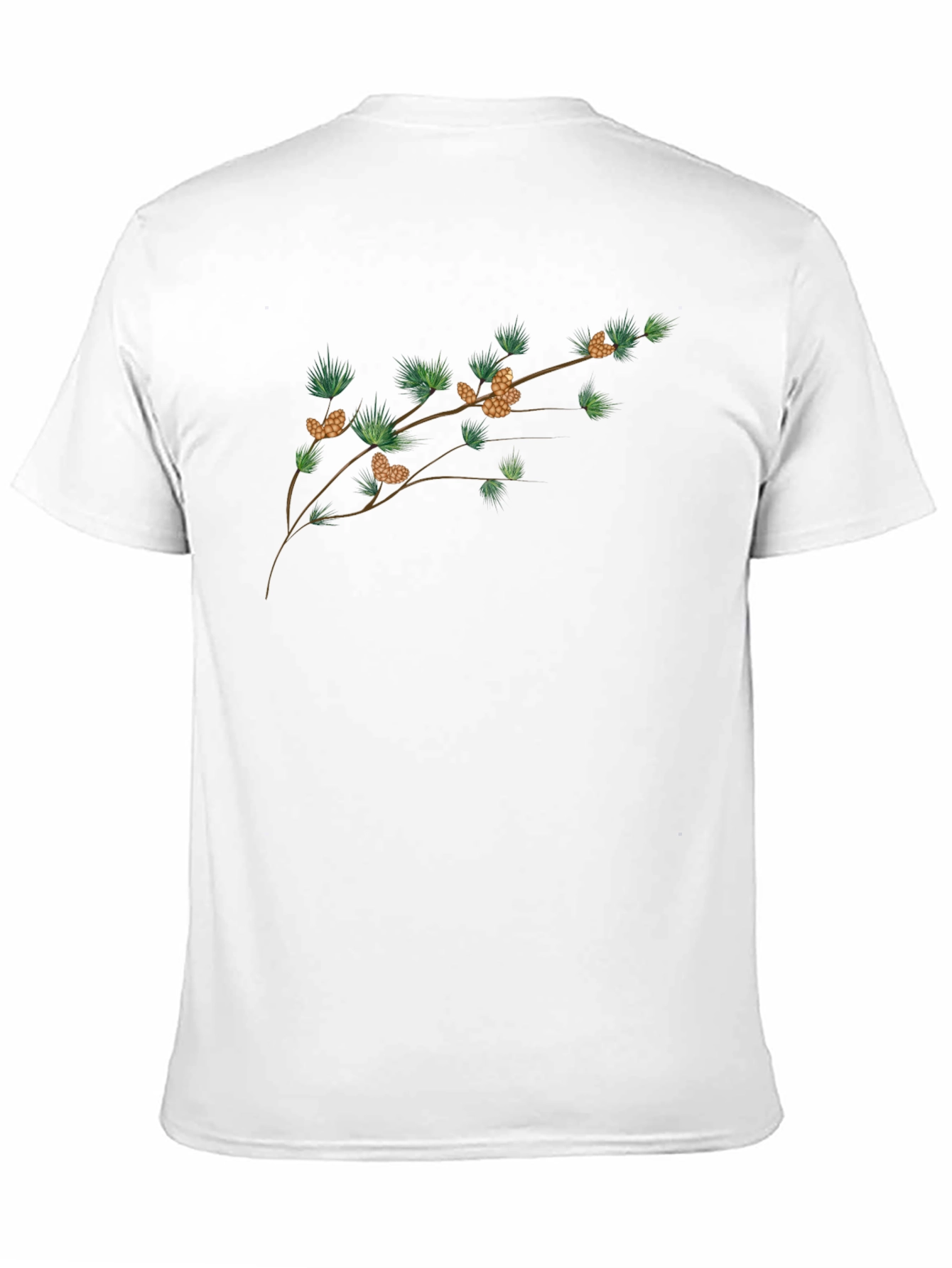Botanical Branch Graphic Tee - Mens Black T-Shirt