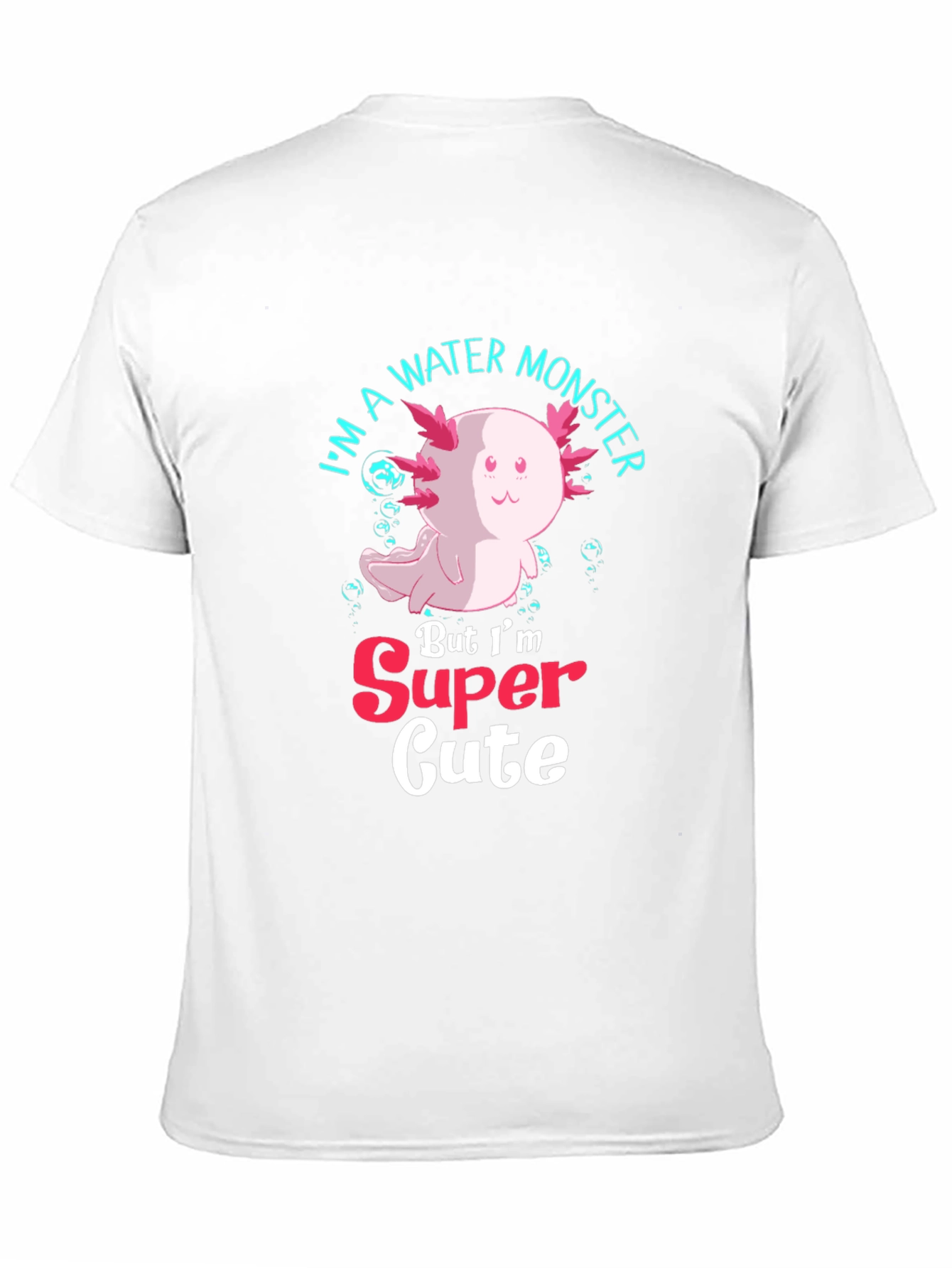 Cute Axolotl Water Monster Graphic T-Shirt
