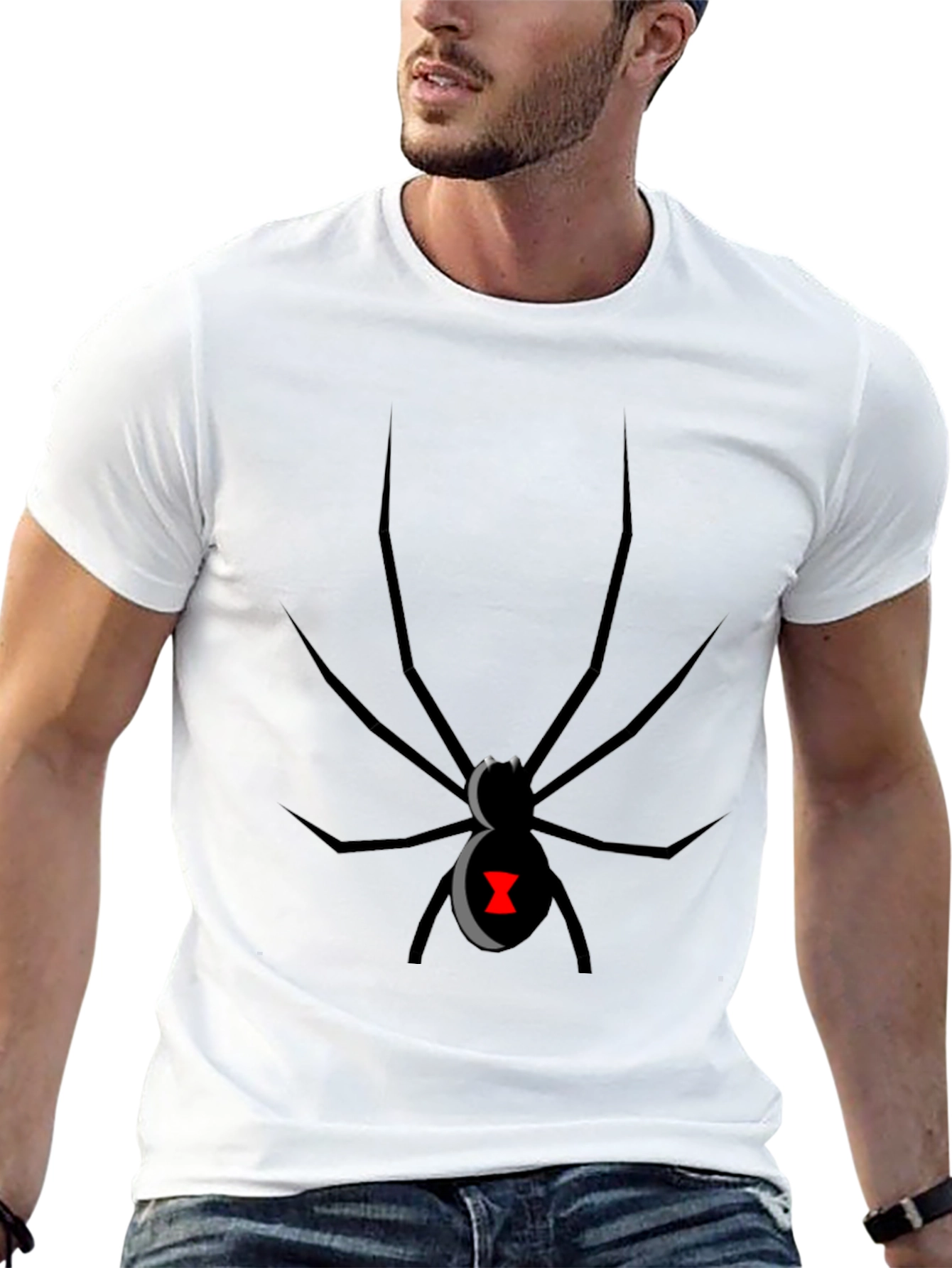 Black Widow Spider Graphic T-Shirt
