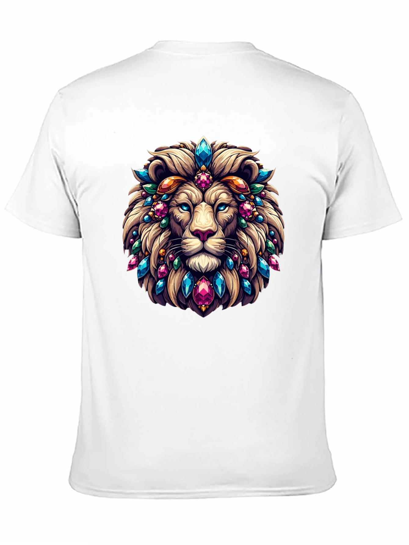 Jeweled Lion Graphic Tee - Premium Print
