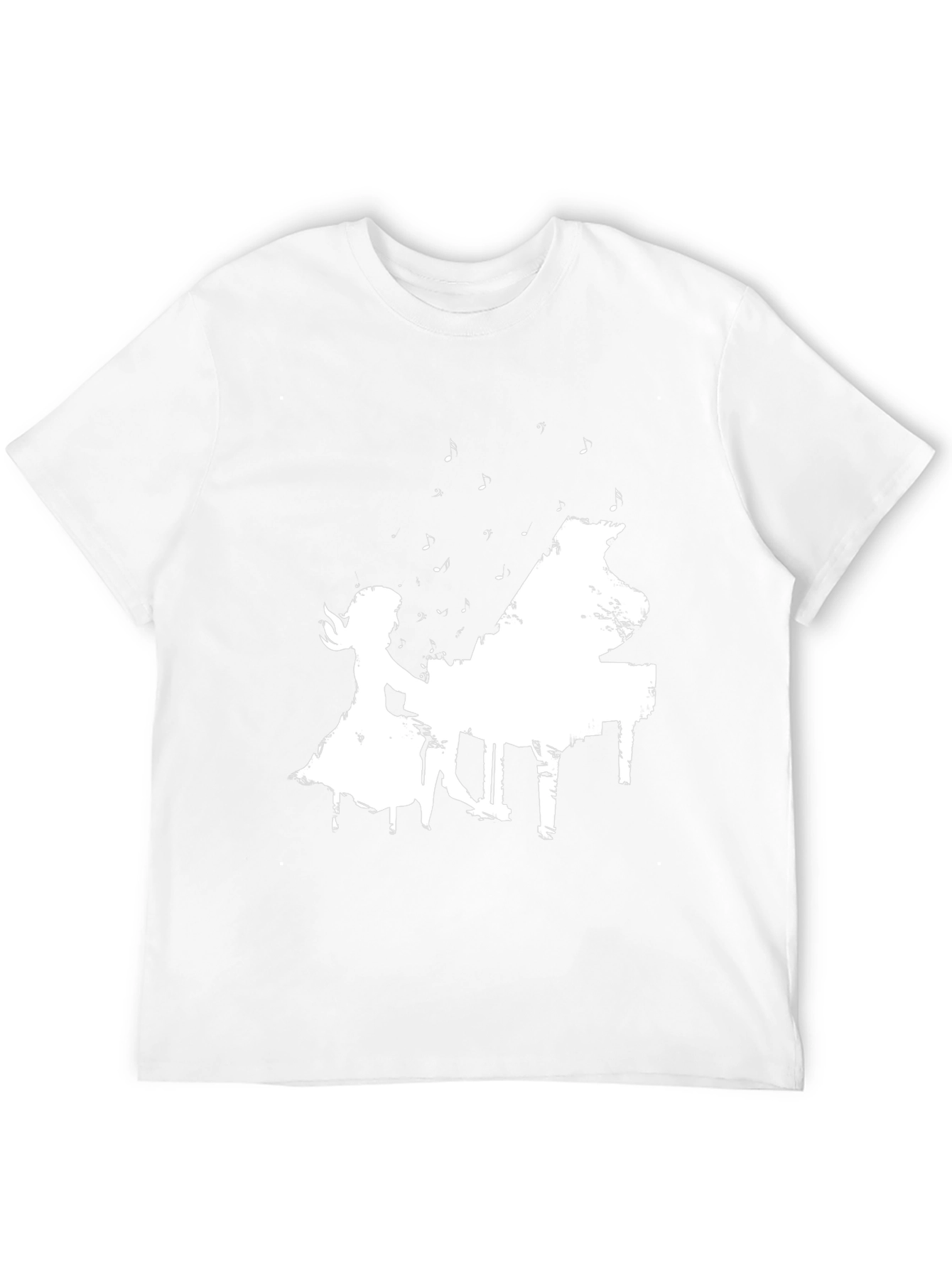 Piano Player Graphic Tee - Stylish Black T-Shirt