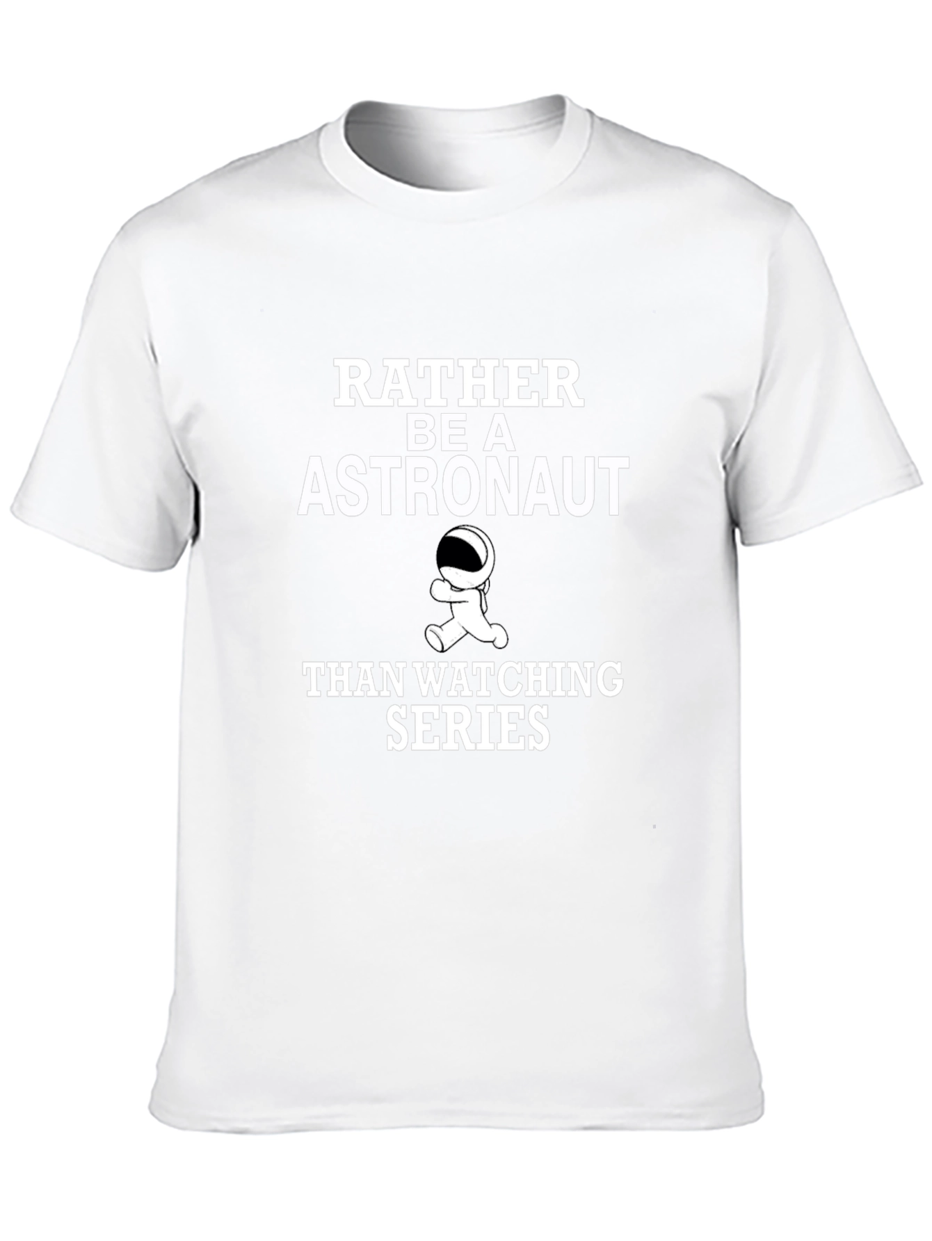 Astronaut Graphic Tee - Black Crew Neck