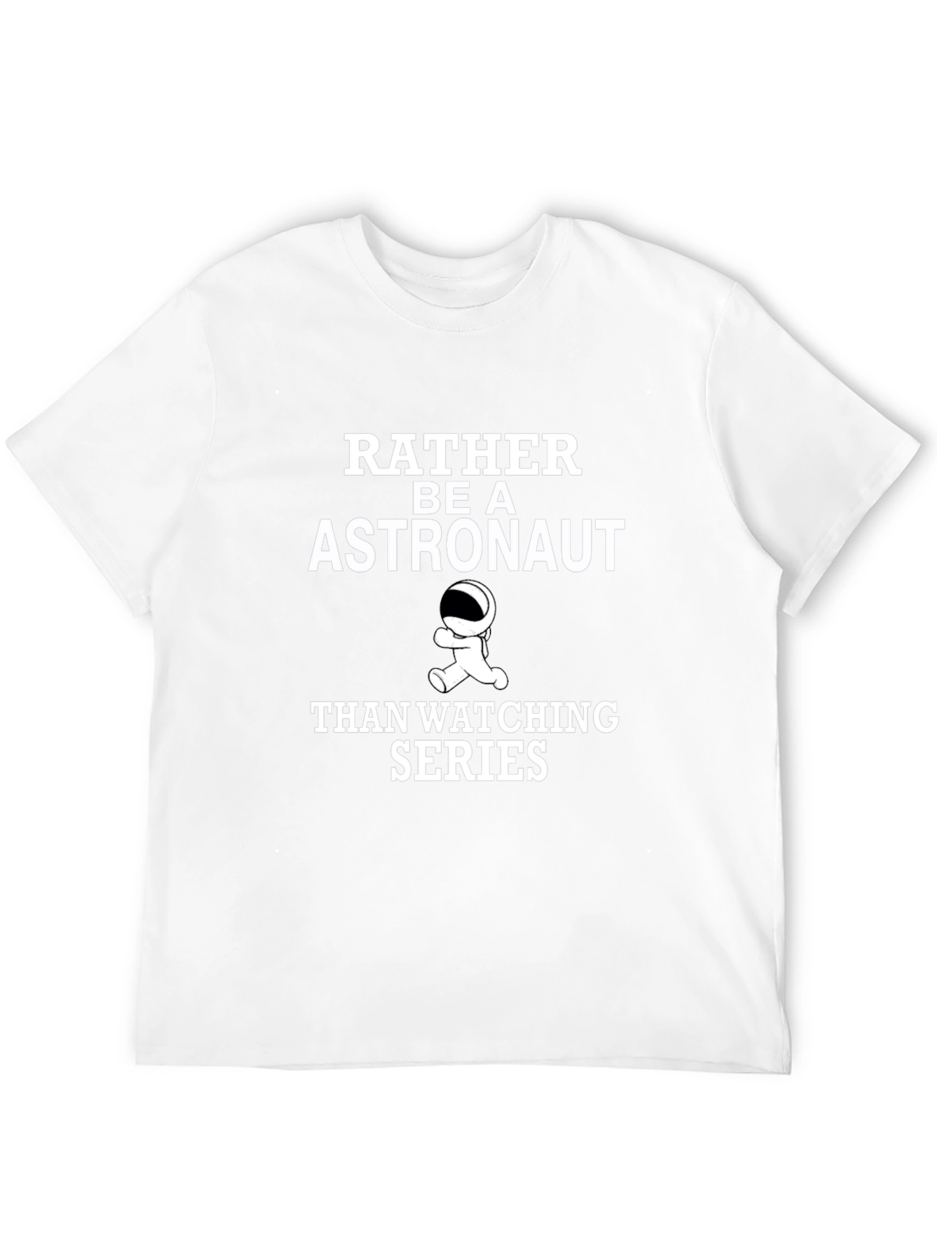 Astronaut Graphic Tee - Black Crew Neck