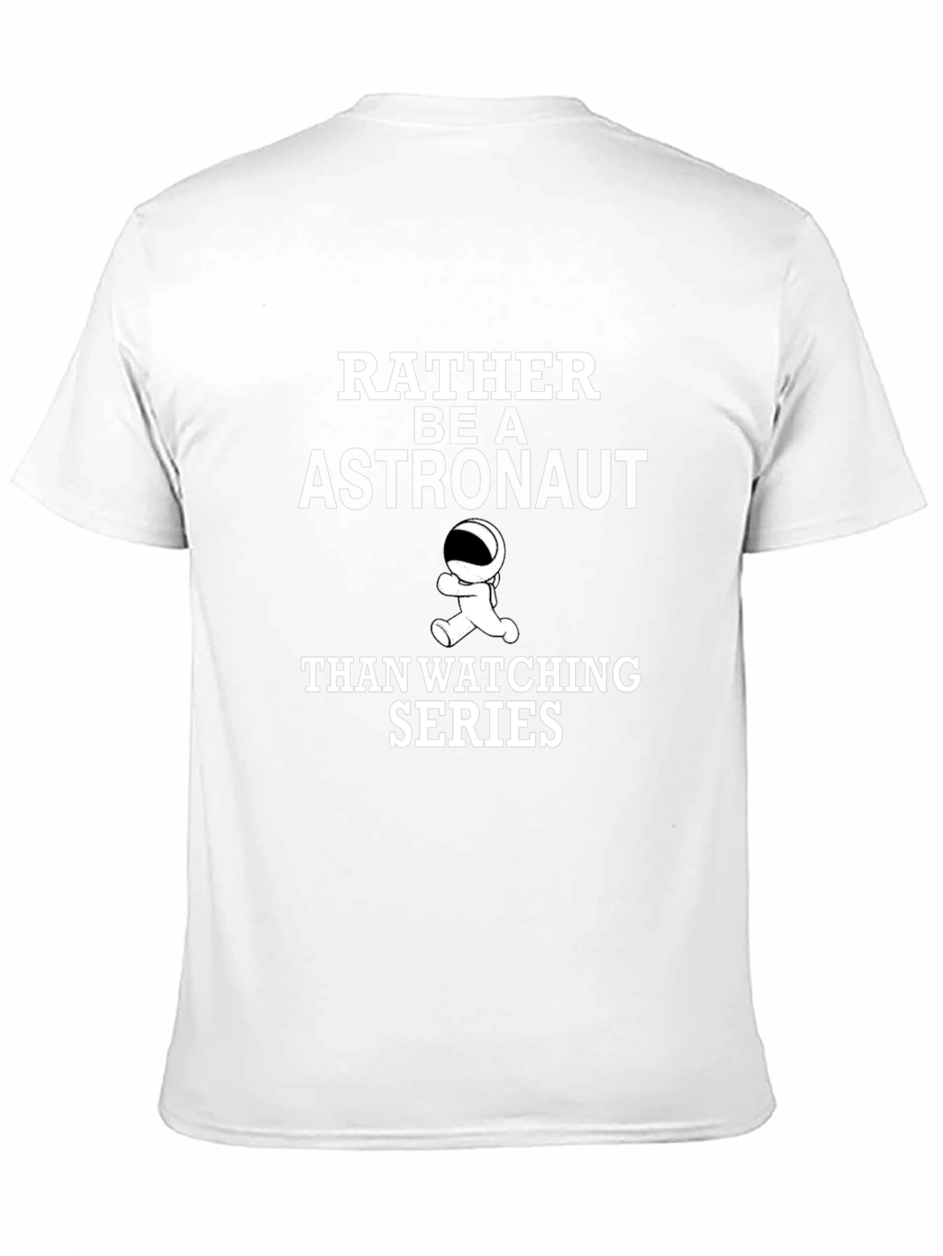 Astronaut Graphic Tee - Black Crew Neck