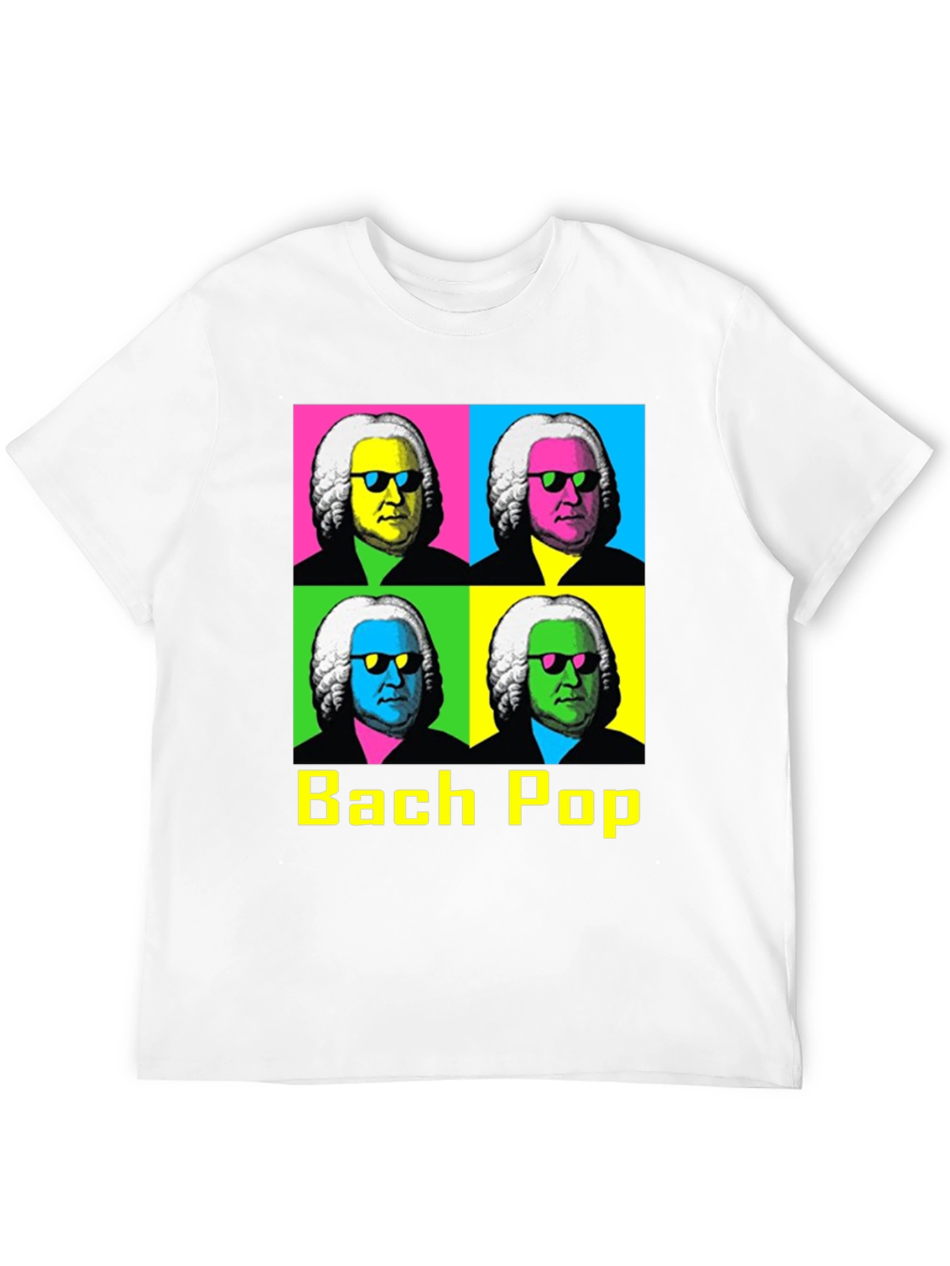 Bach Pop Art T-Shirt - Musical Retro Style