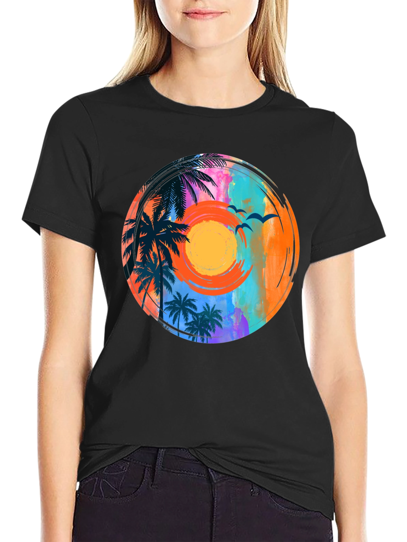 Tropical Sunset Graphic Tee