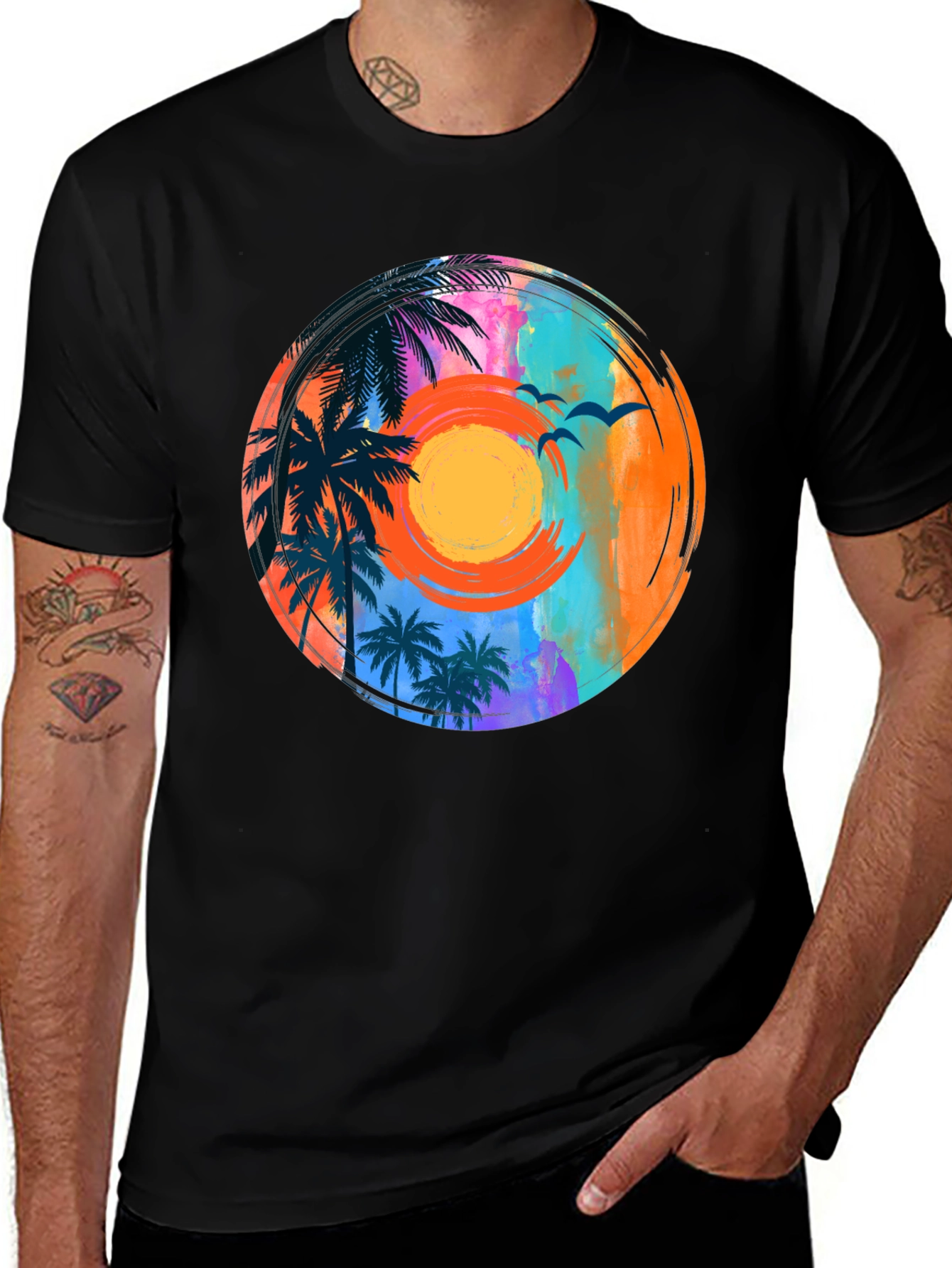 Tropical Sunset Graphic Tee