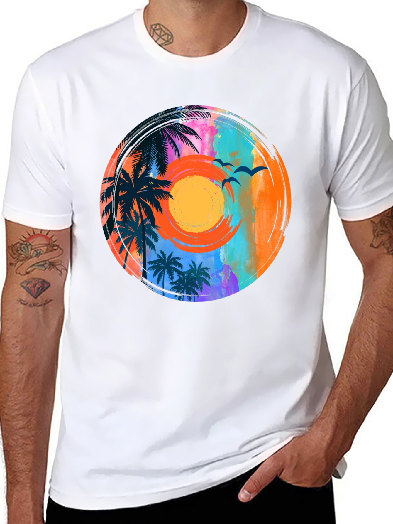 Tropical Sunset Graphic Tee