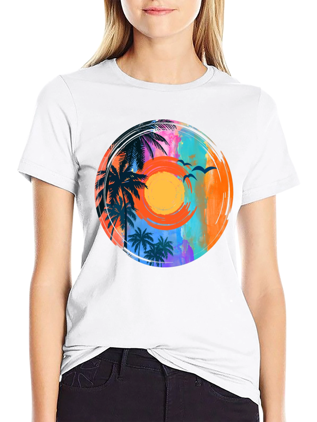 Tropical Sunset Graphic Tee