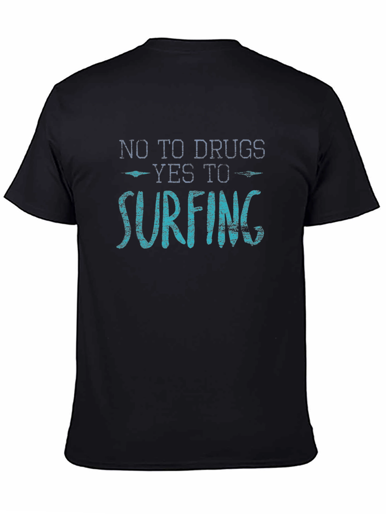 No Drugs Yes Surfing Graphic T-Shirt