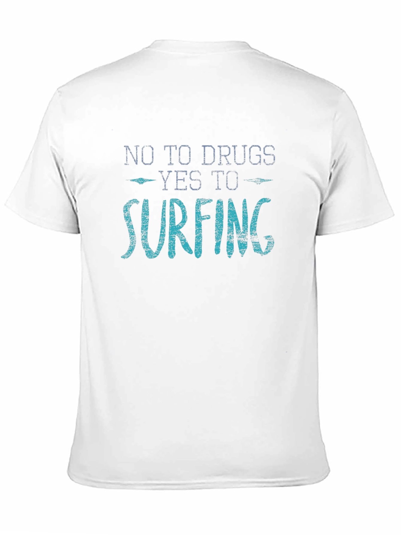 No Drugs Yes Surfing Graphic T-Shirt