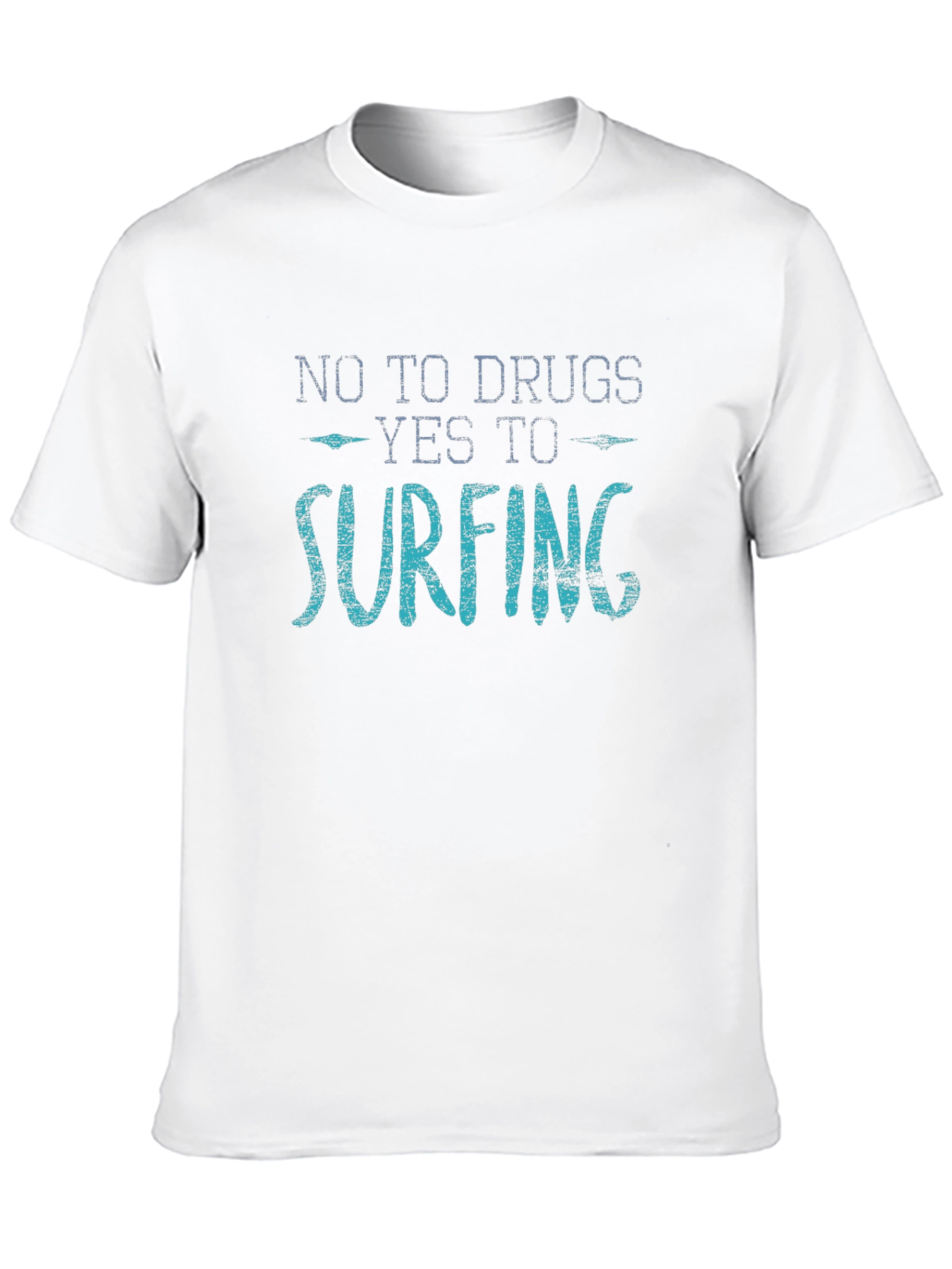 No Drugs Yes Surfing Graphic T-Shirt