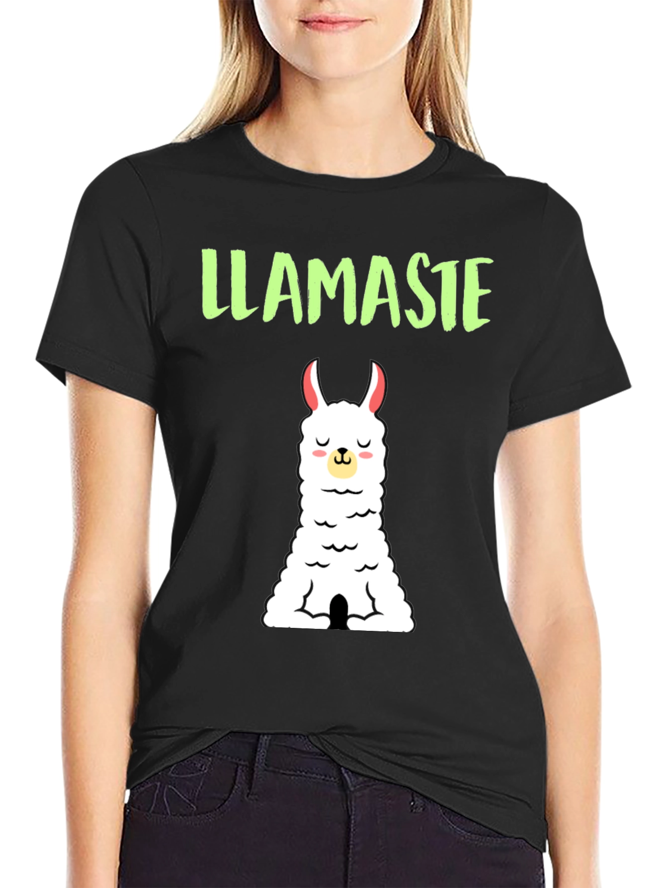Llamaste T-Shirt - Yoga Llama Funny Tee
