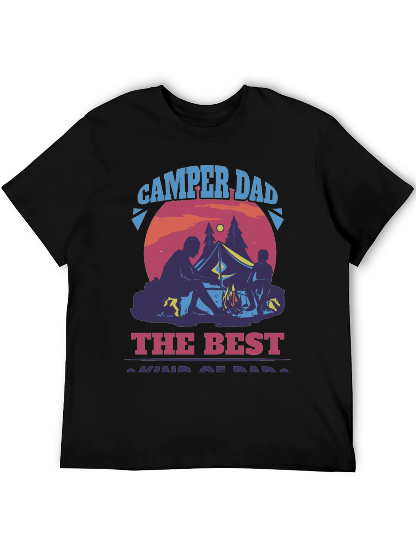 Camper Dad Graphic T-Shirt - Best Dad Camping Shirt