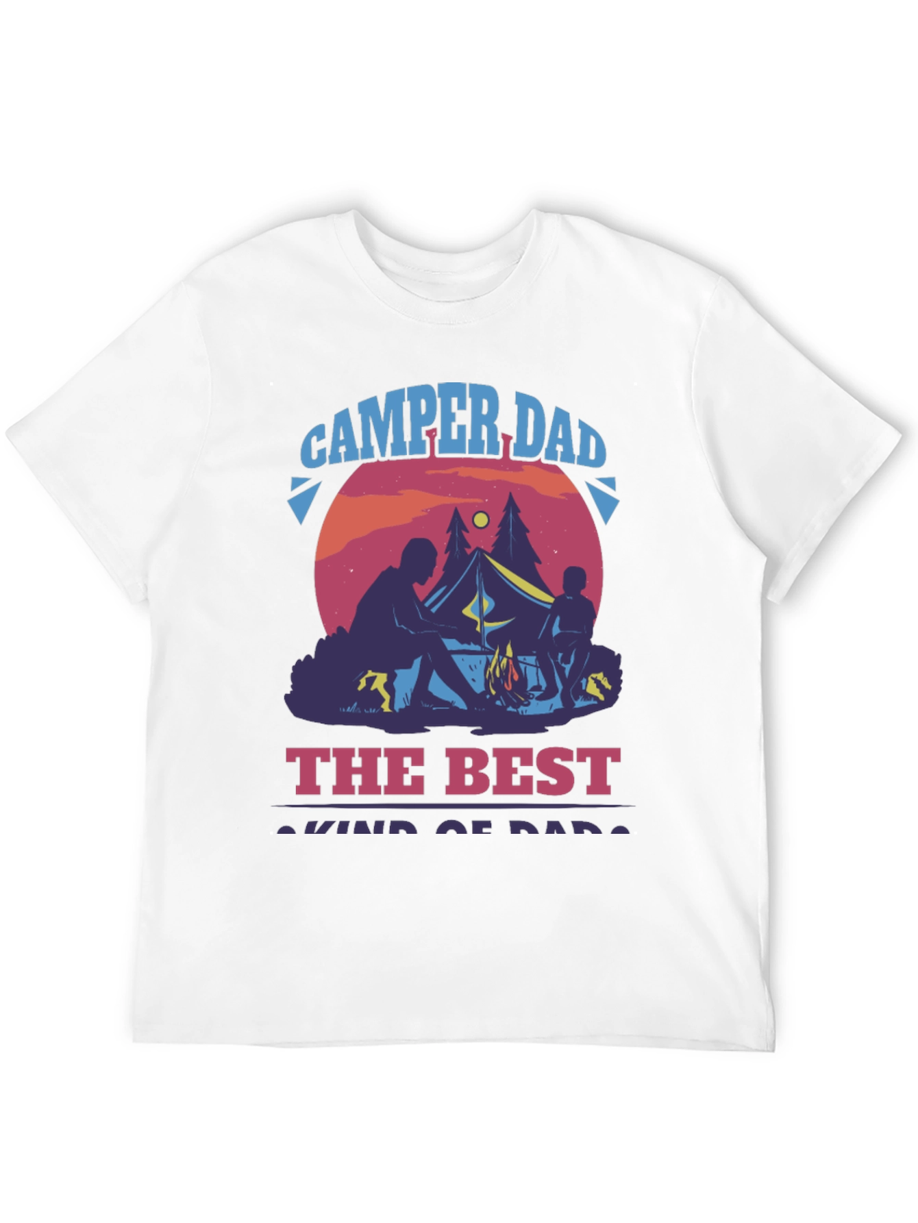 Camper Dad Graphic T-Shirt - Best Dad Camping Shirt