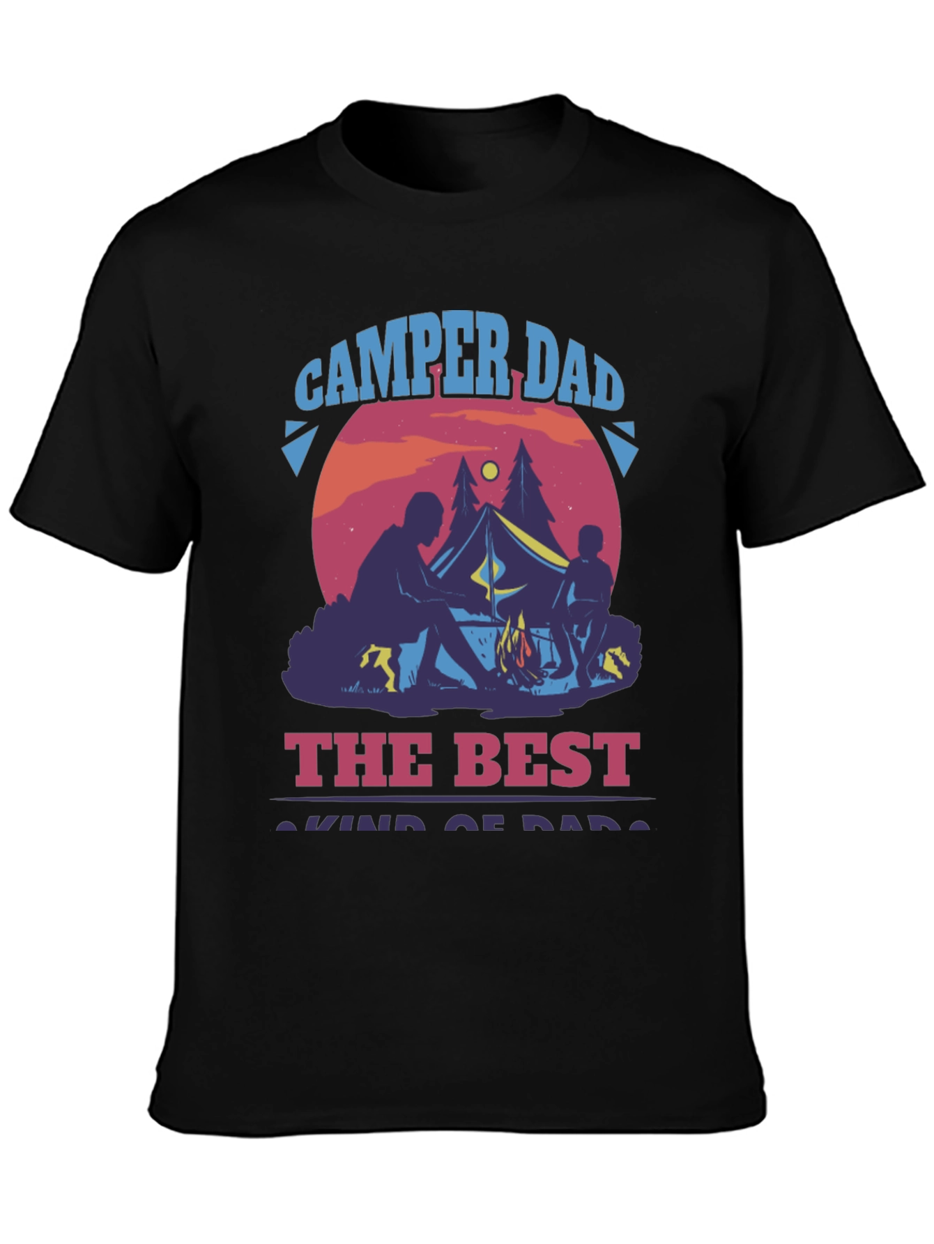 Camper Dad Graphic T-Shirt - Best Dad Camping Shirt