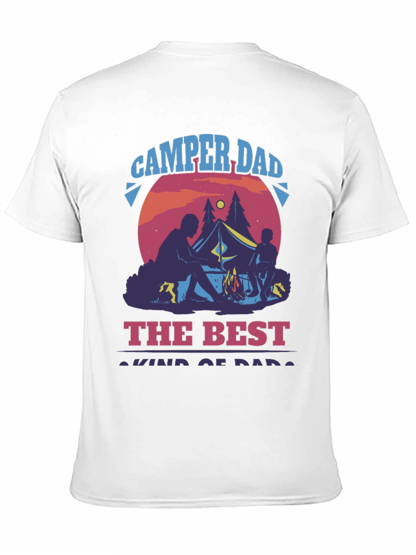 Camper Dad Graphic T-Shirt - Best Dad Camping Shirt