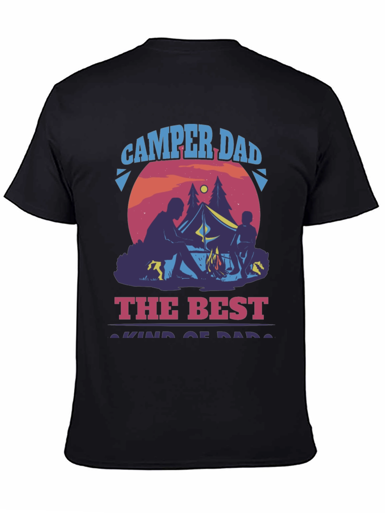 Camper Dad Graphic T-Shirt - Best Dad Camping Shirt