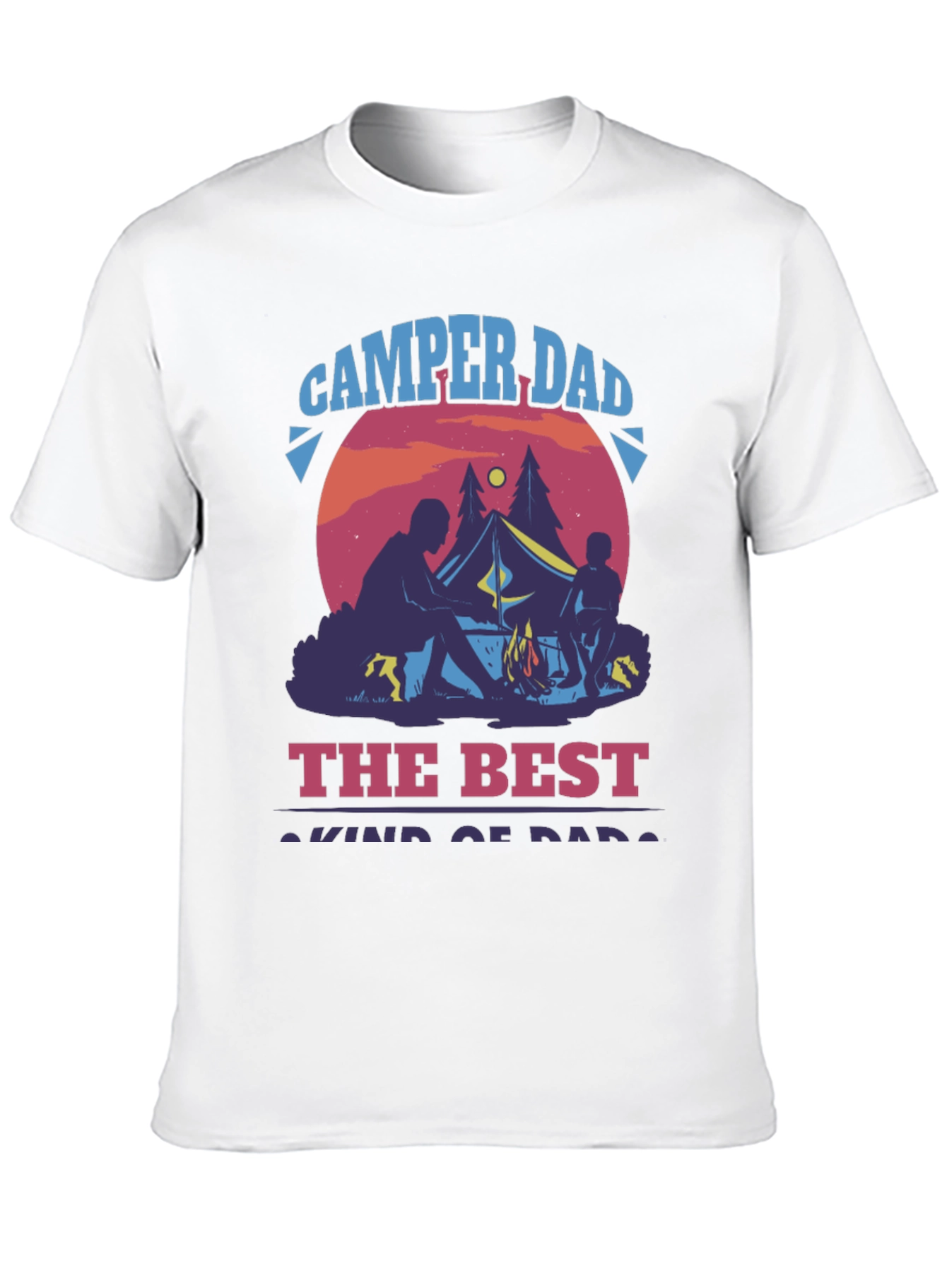 Camper Dad Graphic T-Shirt - Best Dad Camping Shirt