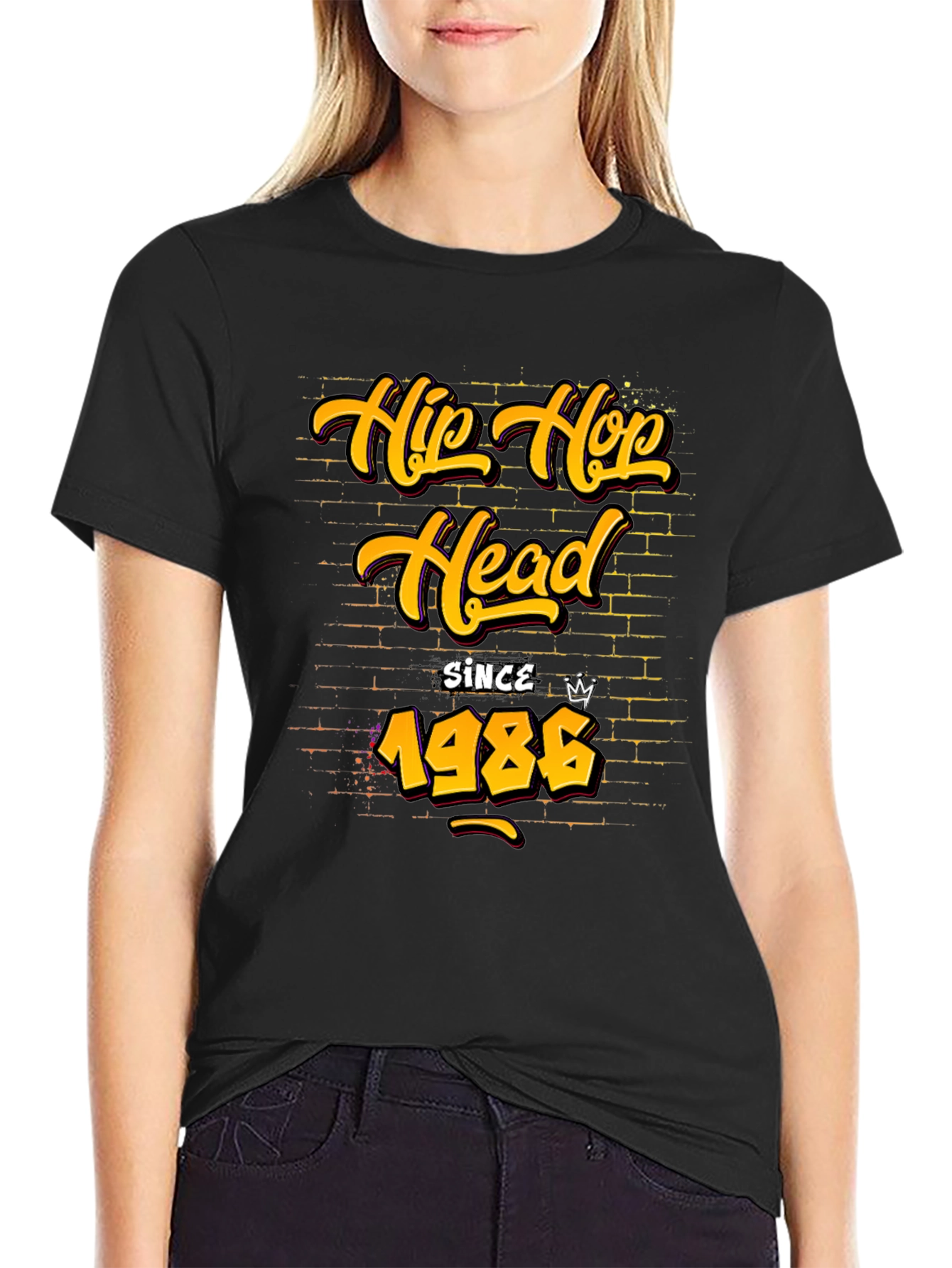 Hip Hop Head Since 1986 Black T-Shirt