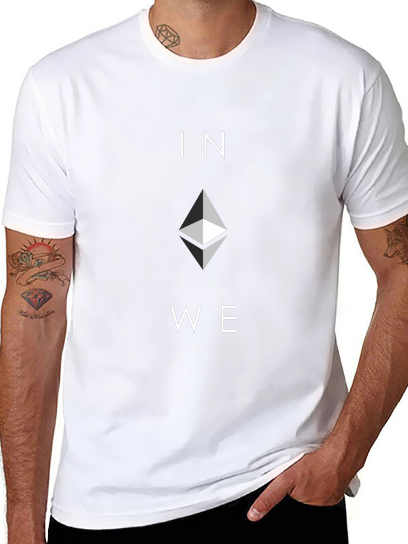 Ethereum Crypto Graphic T-Shirt - In ETH We Trust