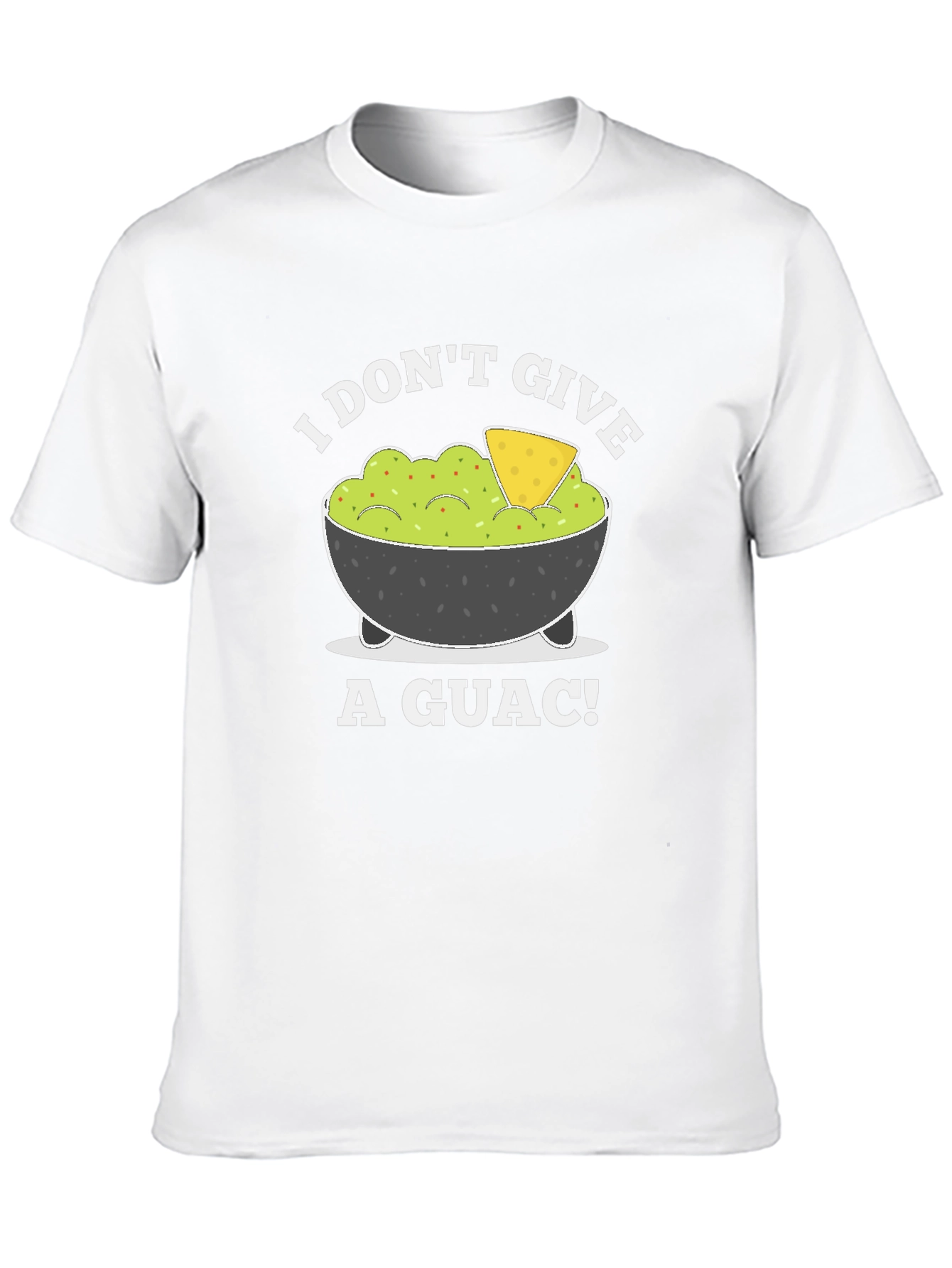 I Dont Give A Guac! Black Graphic T-Shirt