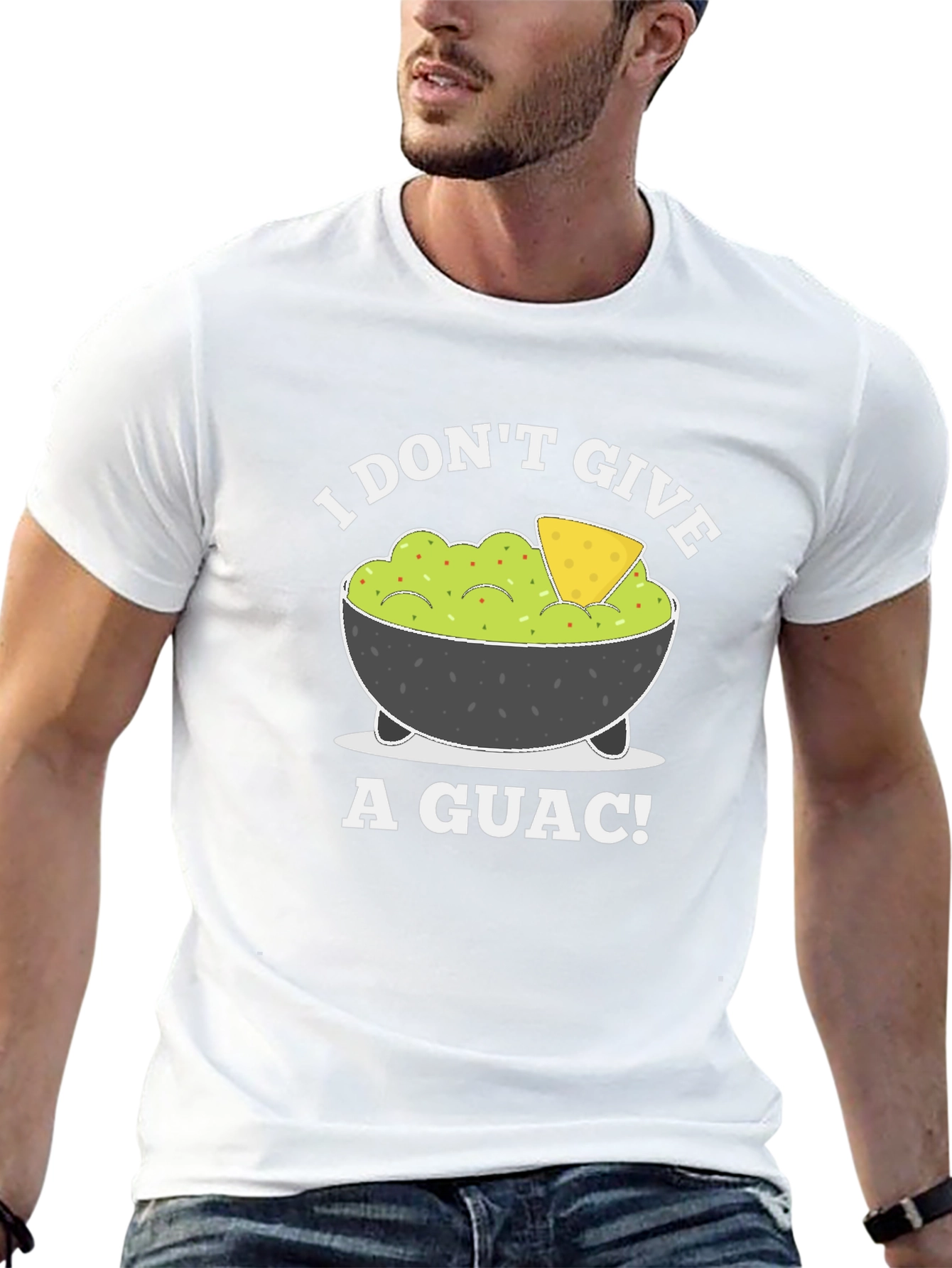 I Dont Give A Guac! Black Graphic T-Shirt