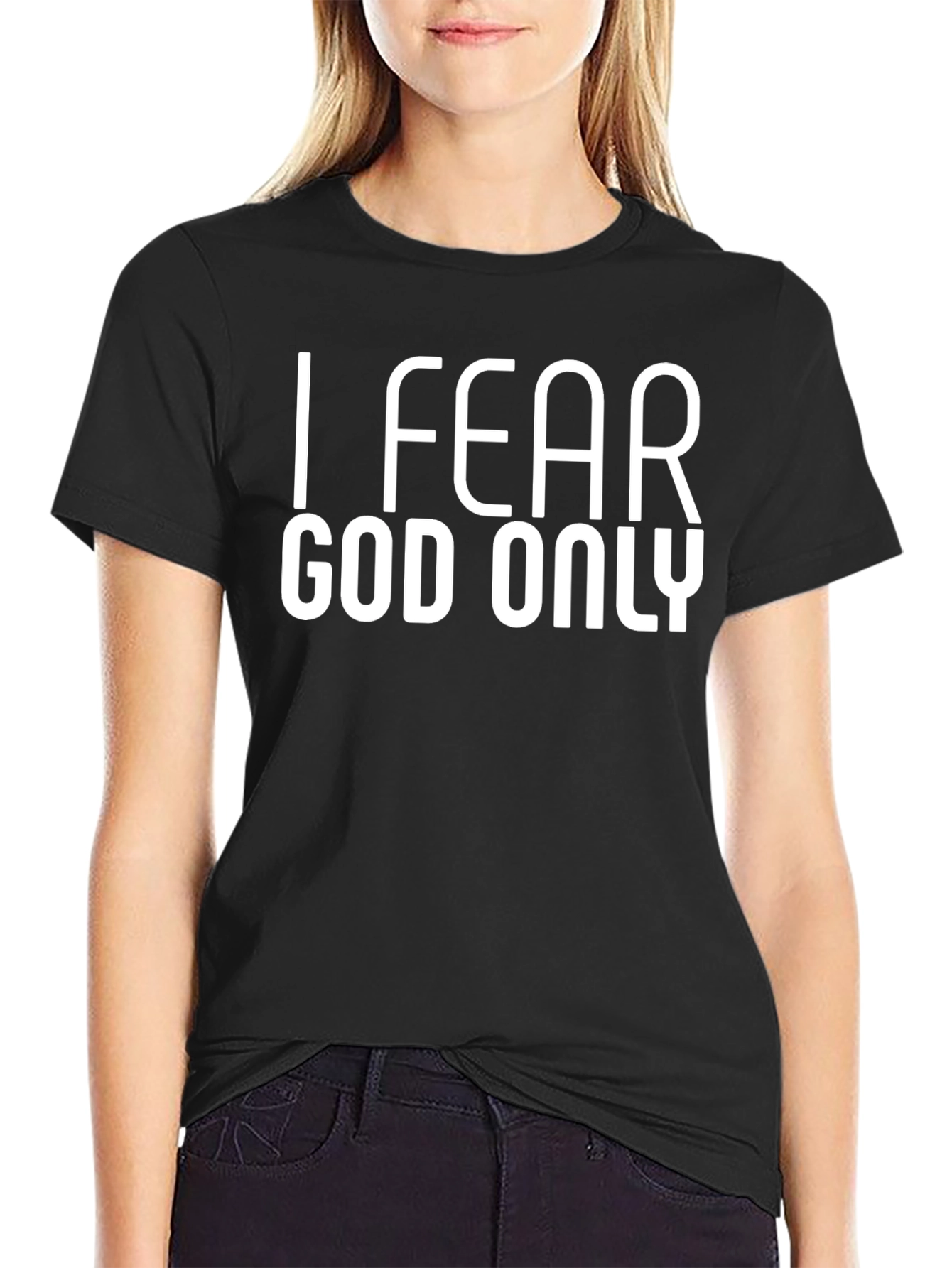 I Fear God Only Black T-Shirt