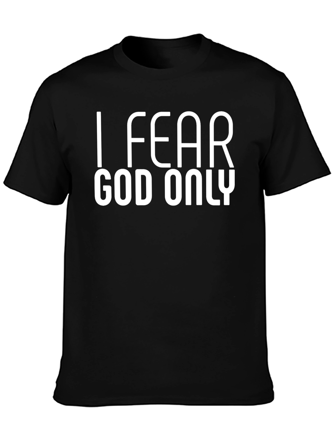 I Fear God Only Black T-Shirt