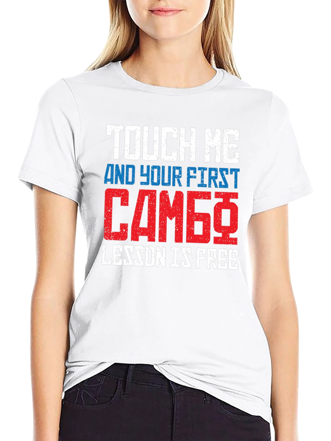 Touch Me Sambo Free Lesson Funny T-Shirt