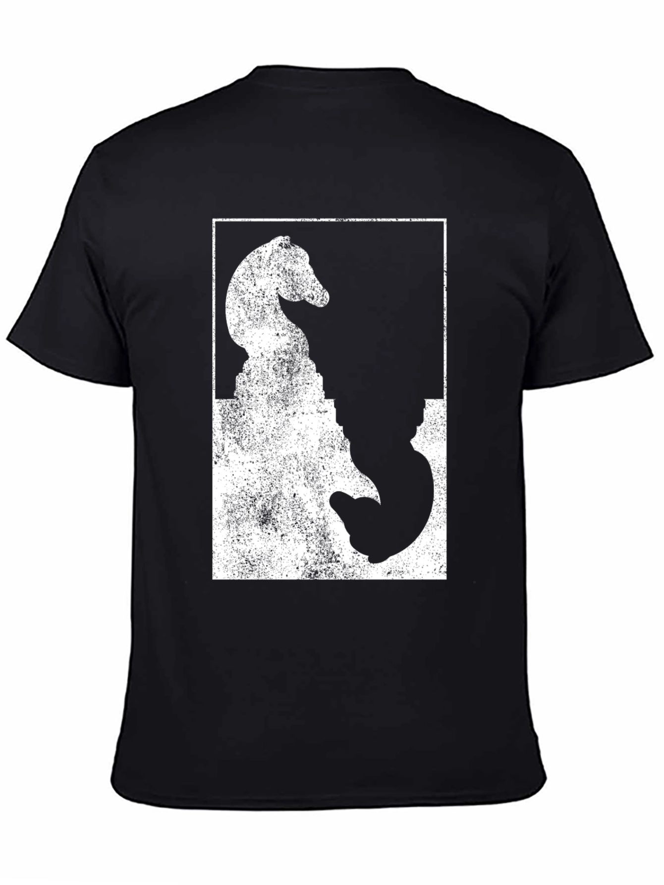 Chess Knight Graphic Tee - Stylish Black T-Shirt