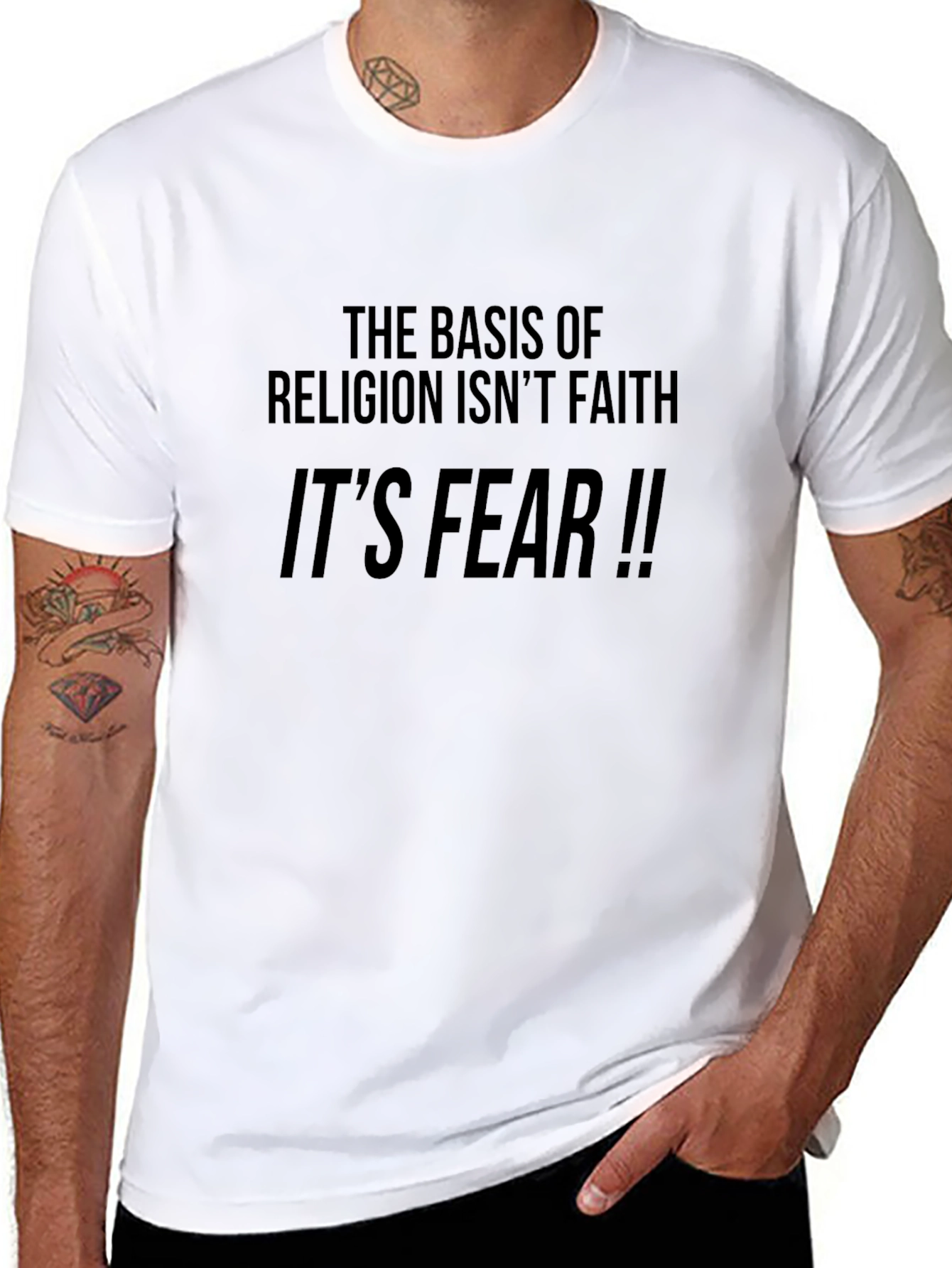 Fear Based Religion Graphic T-Shirt