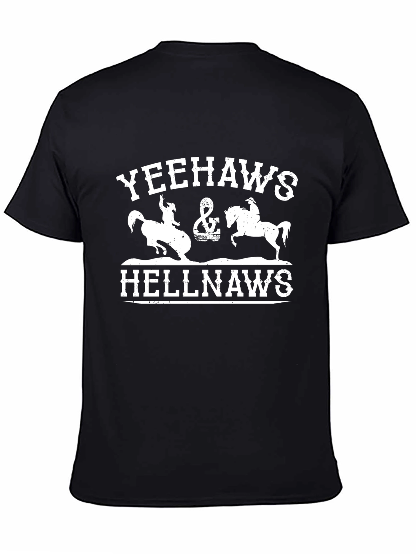 Yeehaws Hellnaws Graphic Tee - Black Cotton T-Shirt