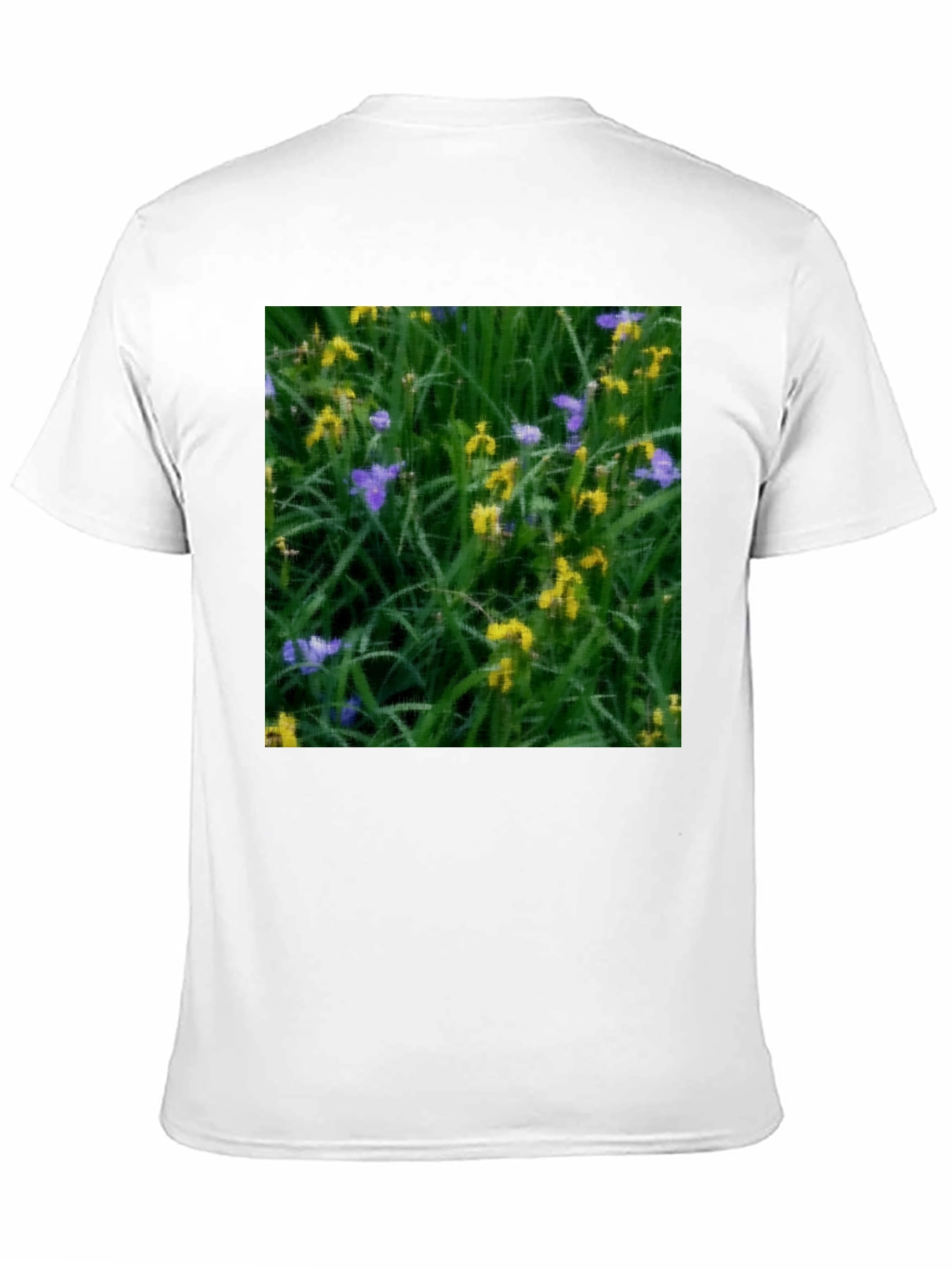 Floral Meadow T-Shirt - Black Cotton Tee