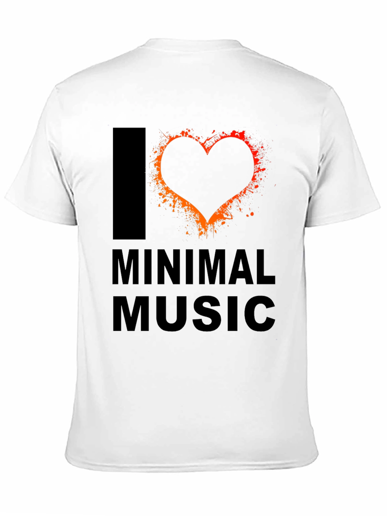 I Love Minimal Music T-Shirt - Unique Graphic Tee