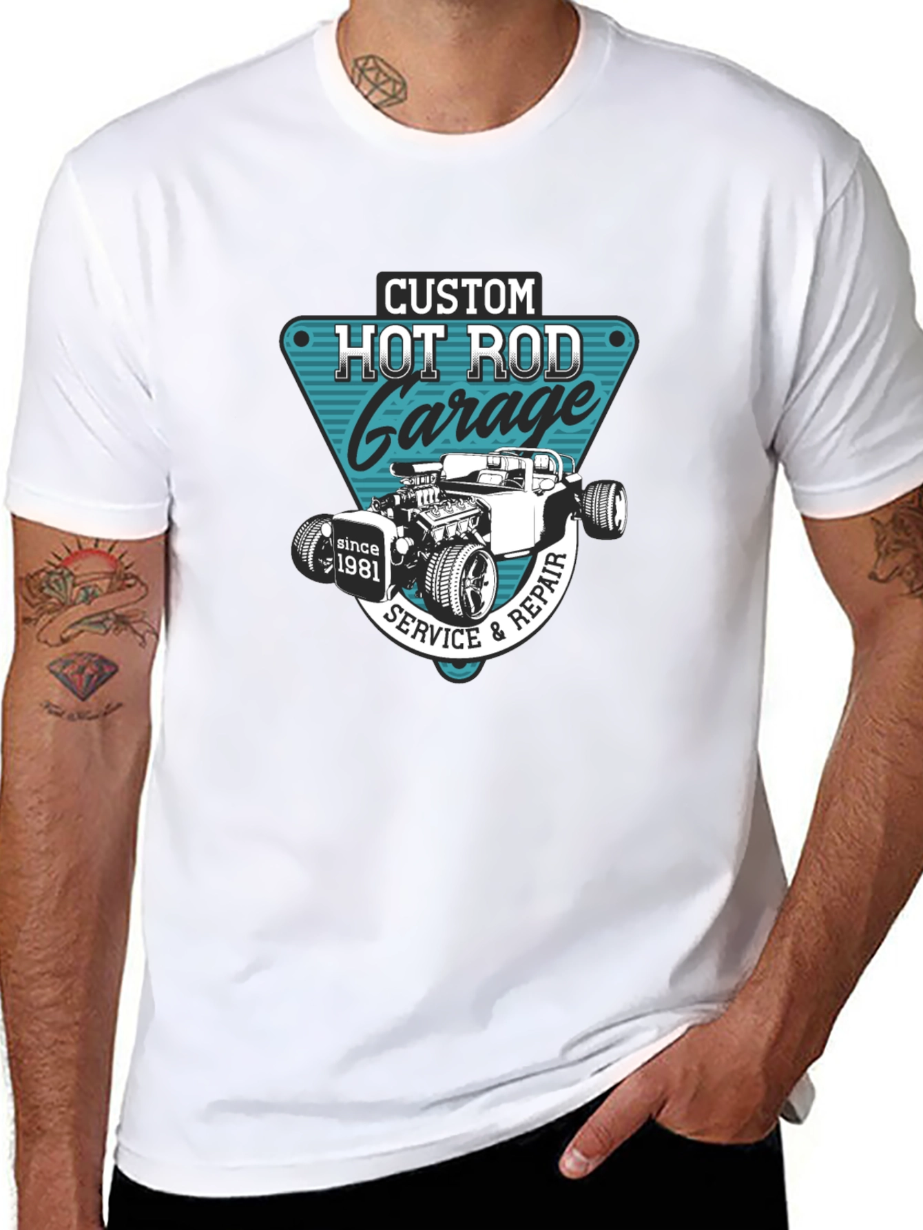 Custom Hot Rod Garage T-Shirt