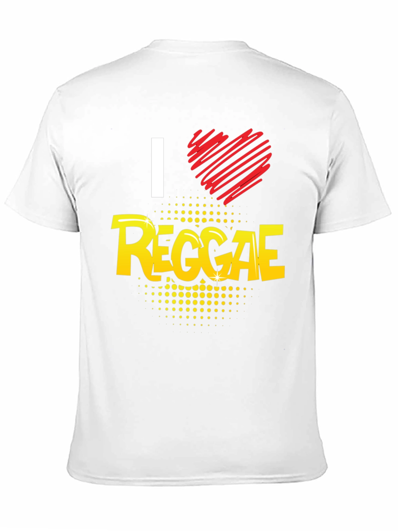I Love Reggae Black Graphic Tee